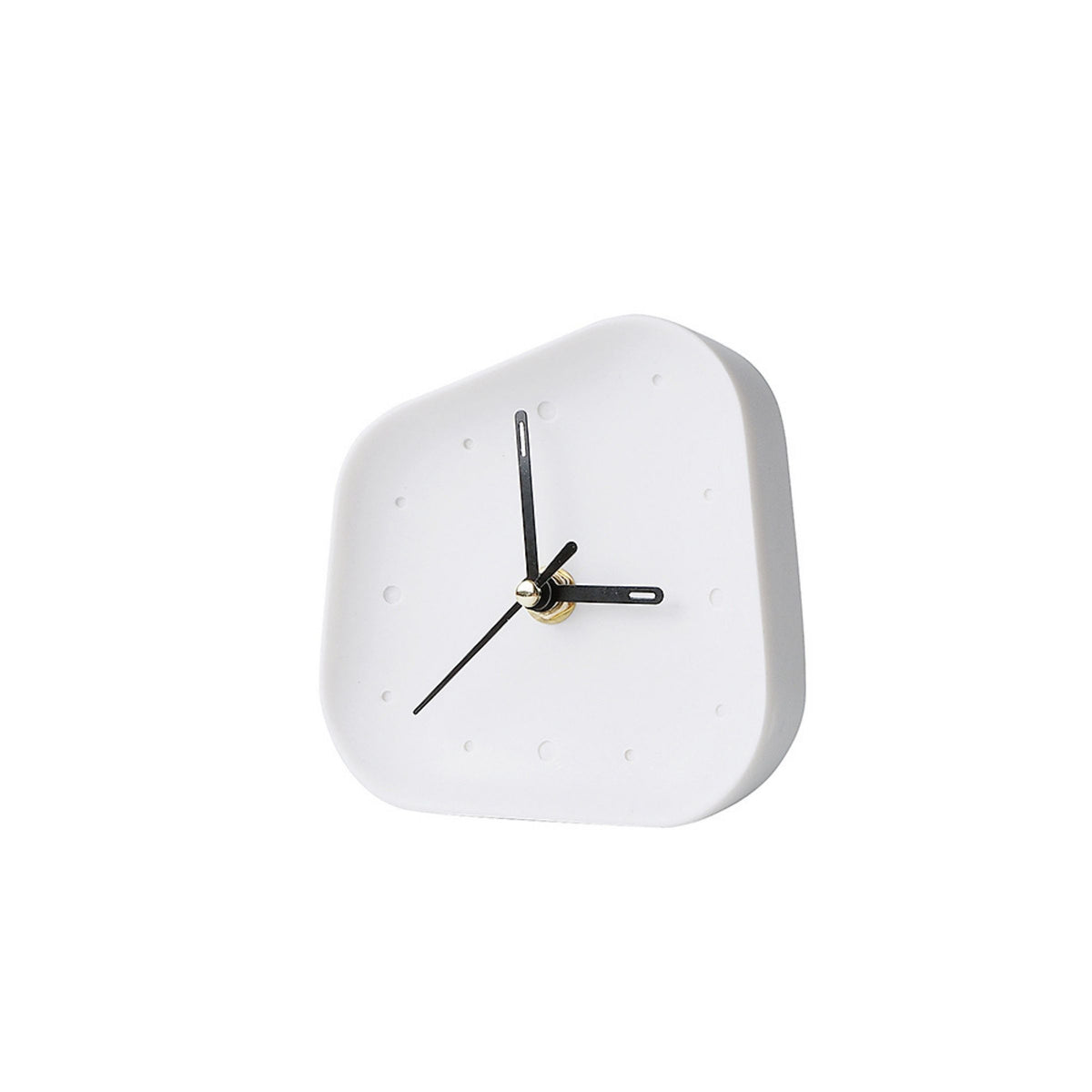 Buy Ivory white square desk clock TCB284 ebarza Modern Furniture in