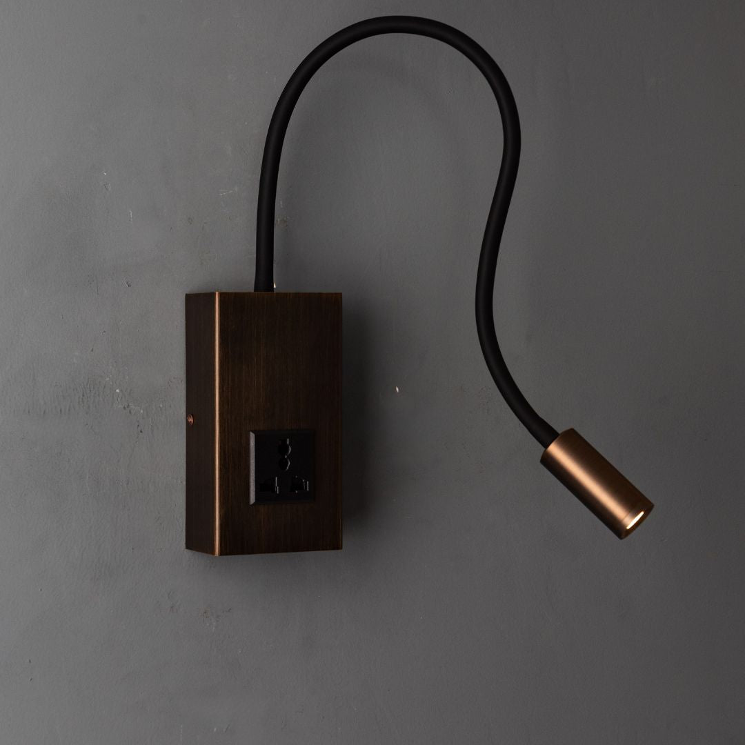 Tail Hotel Style Headboard/ Wall Reading Lamp Tail-Ez-WL(S)-28AB -  Wall Lamps - ebarza Furniture UAE | Shop Modern Furniture in Abu Dhabi & Dubai - مفروشات ايبازرا في الامارات | تسوق اثاث عصري وديكورات مميزة في دبي وابوظبي