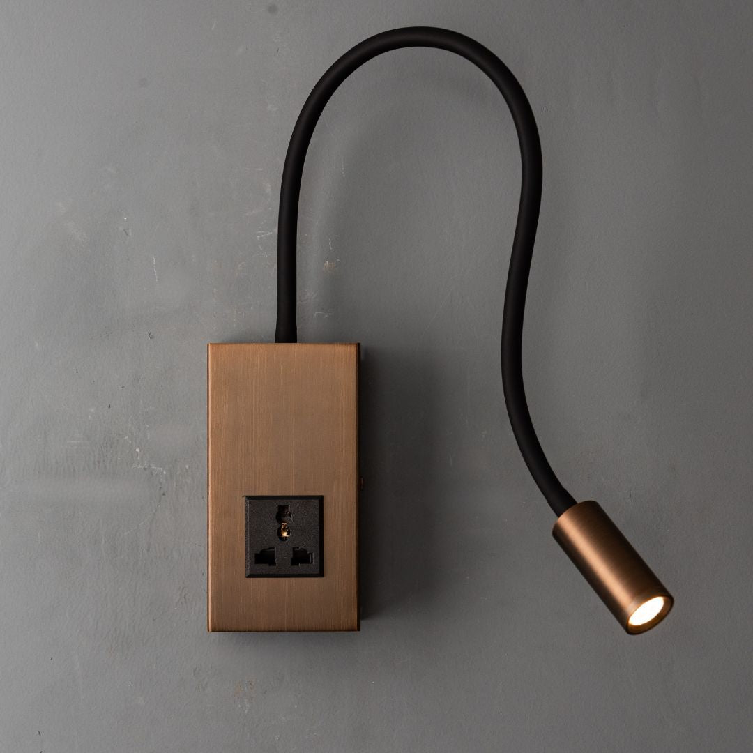 Tail Hotel Style Headboard/ Wall Reading Lamp Tail-Ez-WL(S)-28AB -  Wall Lamps - ebarza Furniture UAE | Shop Modern Furniture in Abu Dhabi & Dubai - مفروشات ايبازرا في الامارات | تسوق اثاث عصري وديكورات مميزة في دبي وابوظبي