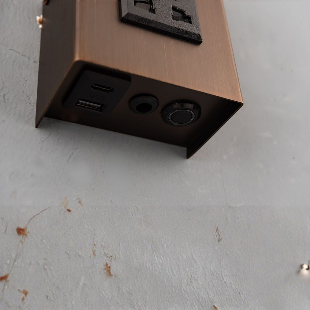 Tail Hotel Style Headboard/ Wall Reading Lamp Tail-Ez-WL(S)-28AB -  Wall Lamps - ebarza Furniture UAE | Shop Modern Furniture in Abu Dhabi & Dubai - مفروشات ايبازرا في الامارات | تسوق اثاث عصري وديكورات مميزة في دبي وابوظبي