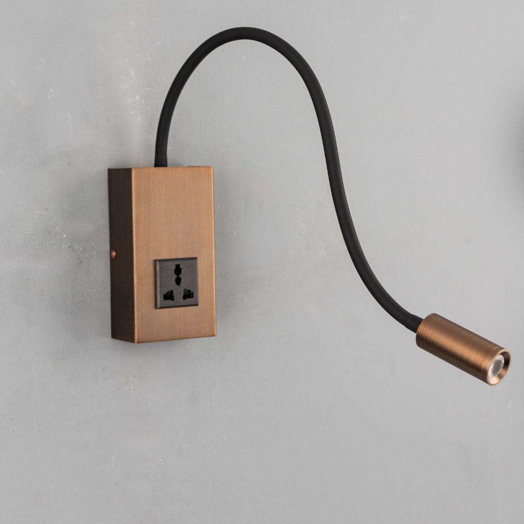 Tail Hotel Style Headboard/ Wall Reading Lamp Tail-Ez-WL(S)-28AB -  Wall Lamps - ebarza Furniture UAE | Shop Modern Furniture in Abu Dhabi & Dubai - مفروشات ايبازرا في الامارات | تسوق اثاث عصري وديكورات مميزة في دبي وابوظبي