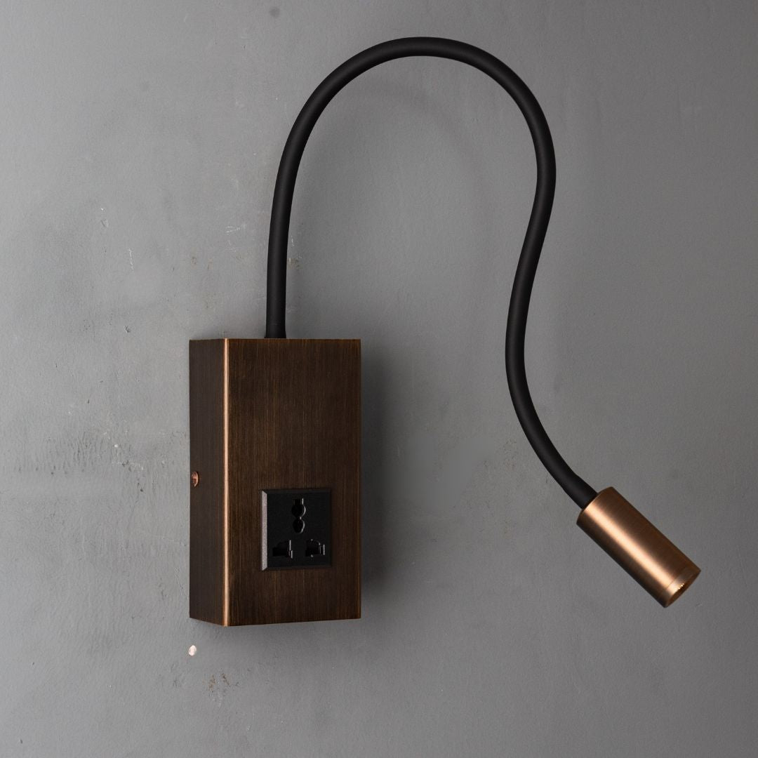 Tail Hotel Style Headboard/ Wall Reading Lamp Tail-Ez-WL(S)-28AB -  Wall Lamps - ebarza Furniture UAE | Shop Modern Furniture in Abu Dhabi & Dubai - مفروشات ايبازرا في الامارات | تسوق اثاث عصري وديكورات مميزة في دبي وابوظبي