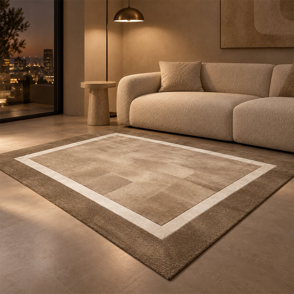 Pre-order for 55 Days Delivery - 230X160 Cm  Tessera Grid Hand Tufted Acrylic Carpet NR-058-2316