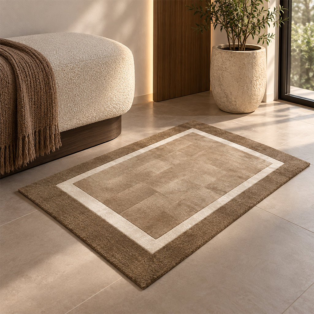 Pre-order for 55 Days Delivery - 90X60 Cm Tessera Grid Hand Tufted Acrylic Carpet NR-058-9060