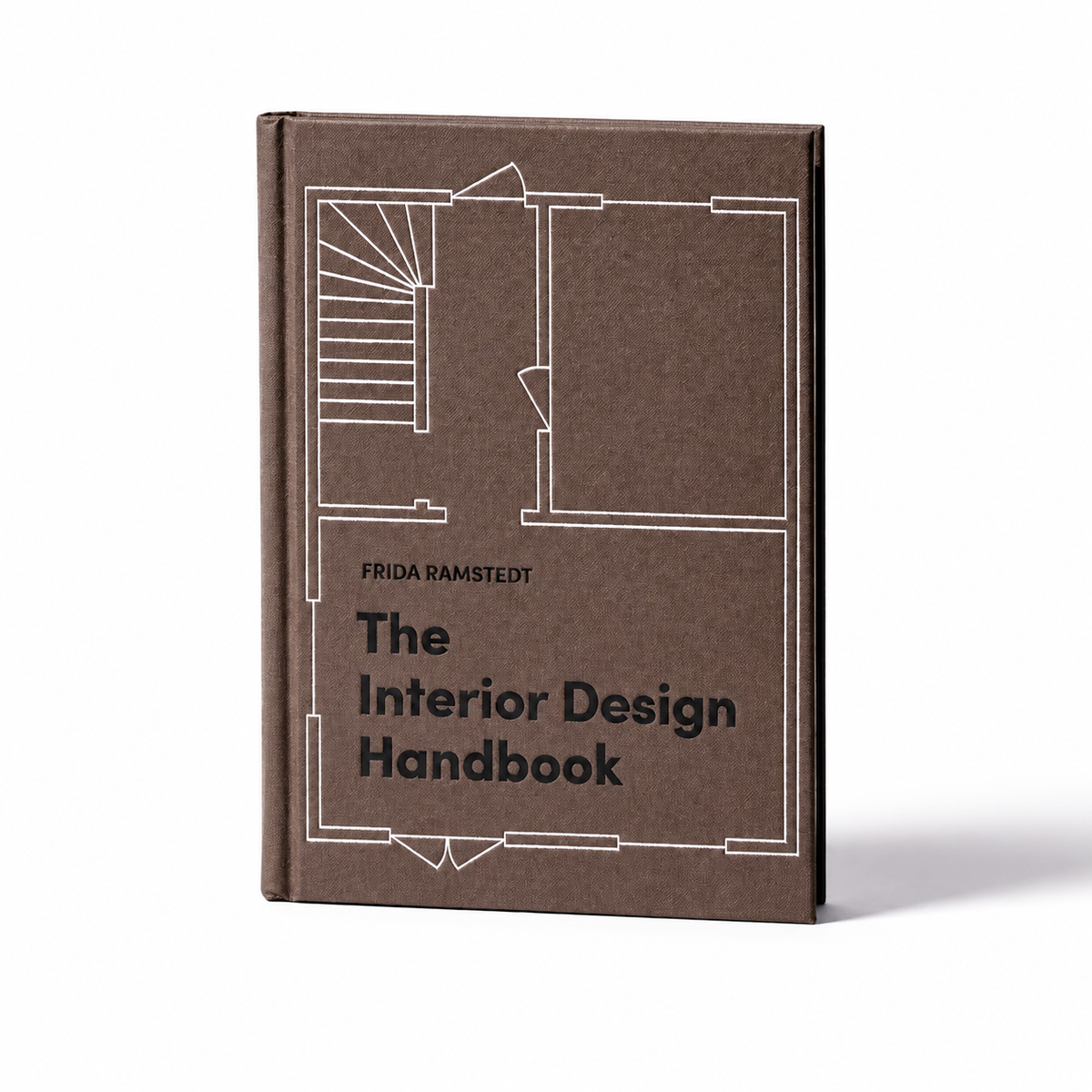 The Interior Design Handbook Brown, Decorative Book FY-50