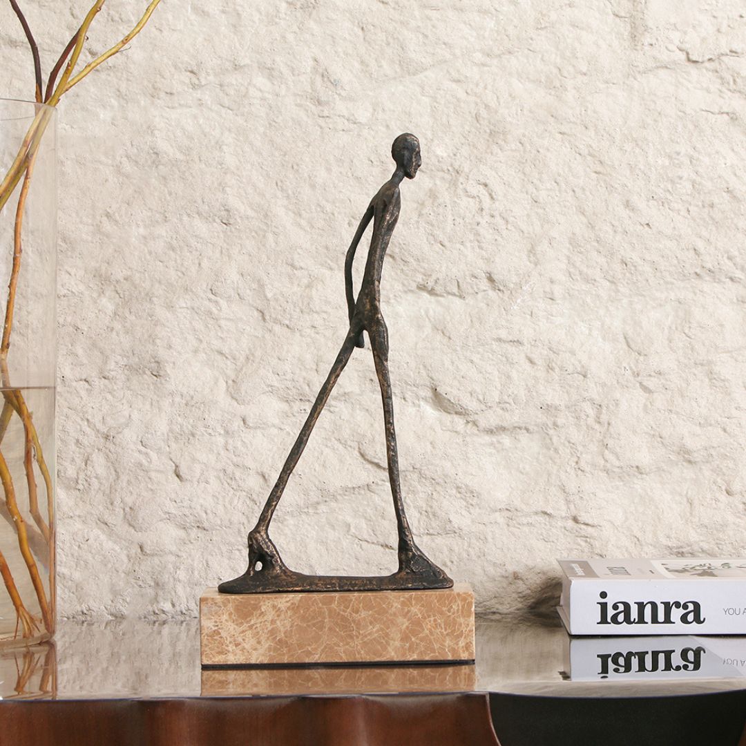 Pre-order 15 Days Delivery The Walker Sculpture KA5171A -  Home Decor Figurines - ebarza Furniture UAE | Shop Modern Furniture in Abu Dhabi & Dubai - مفروشات ايبازرا في الامارات | تسوق اثاث عصري وديكورات مميزة في دبي وابوظبي