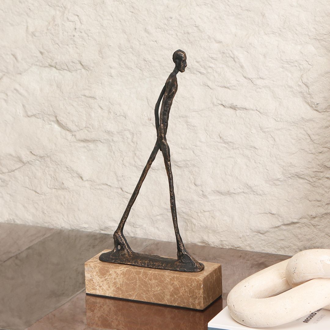 Pre-order 15 Days Delivery The Walker Sculpture KA5171A -  Home Decor Figurines - ebarza Furniture UAE | Shop Modern Furniture in Abu Dhabi & Dubai - مفروشات ايبازرا في الامارات | تسوق اثاث عصري وديكورات مميزة في دبي وابوظبي