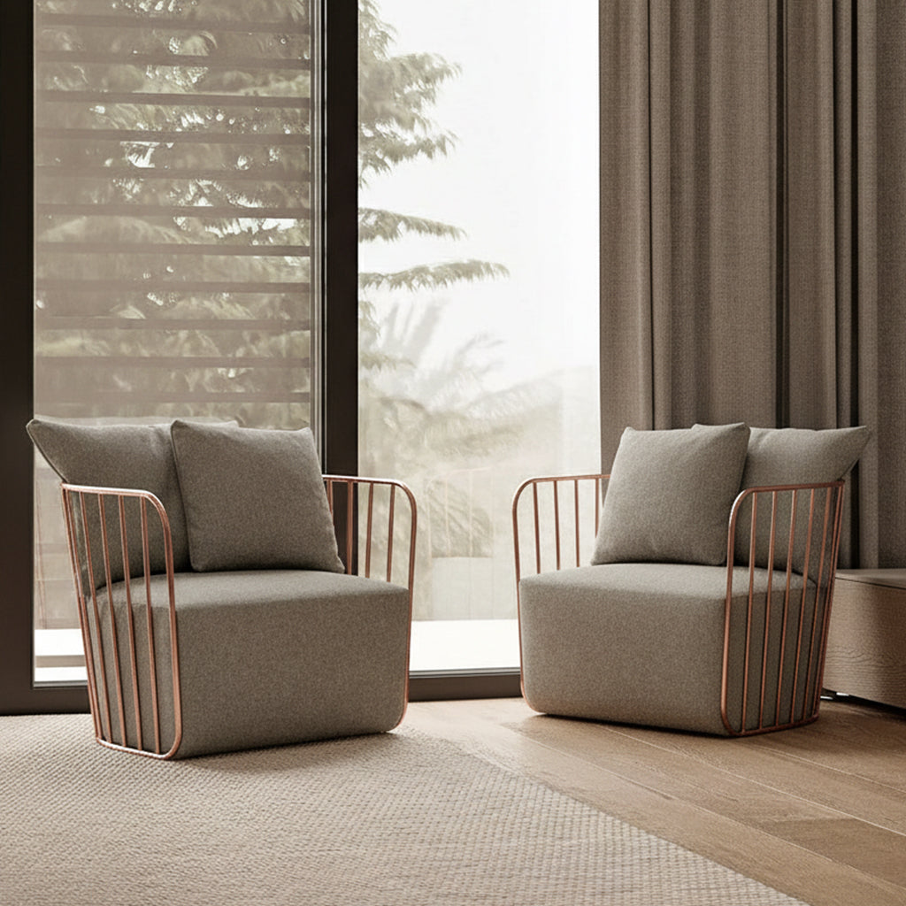 Torino Stainless Steel Armchair Tra001Rg Bp8801-Rg