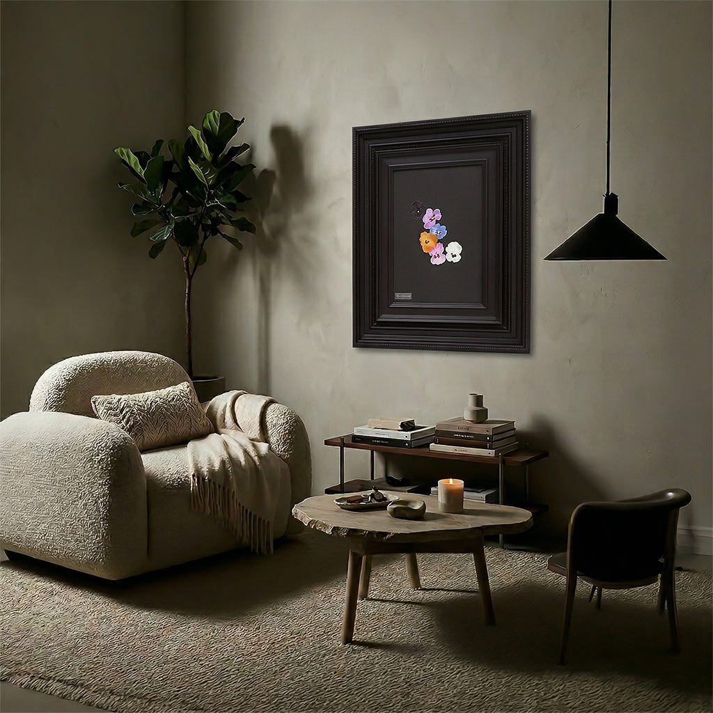 Torque Handmade wall painting art, 50x60cm, featuring abstract design with vibrant colors, by BEACON (TYDG).