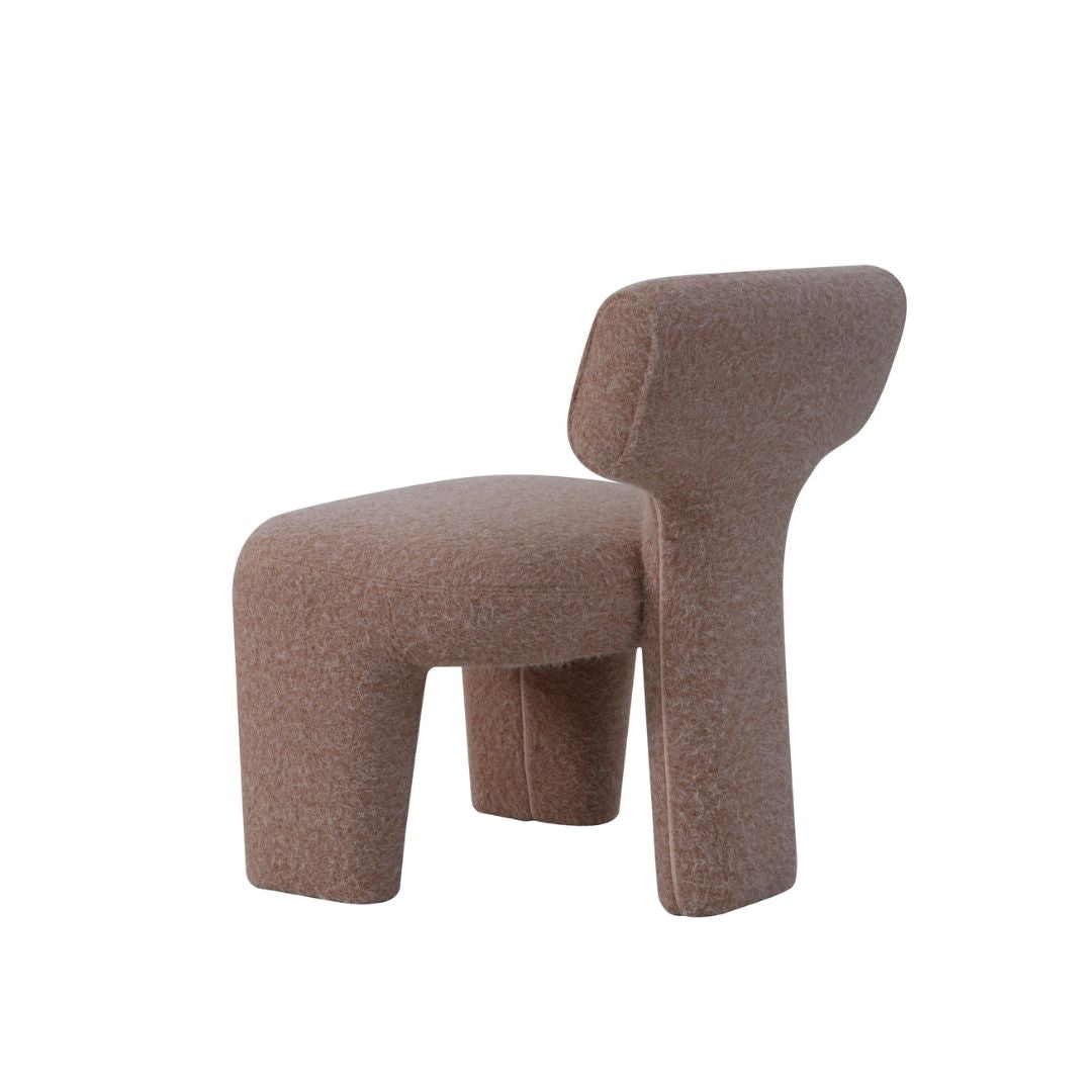 Modern BEACON Torus Lounge Chair AMF-DY562 in neutral upholstery, showcasing its rounded armchair design and comfortable seating.