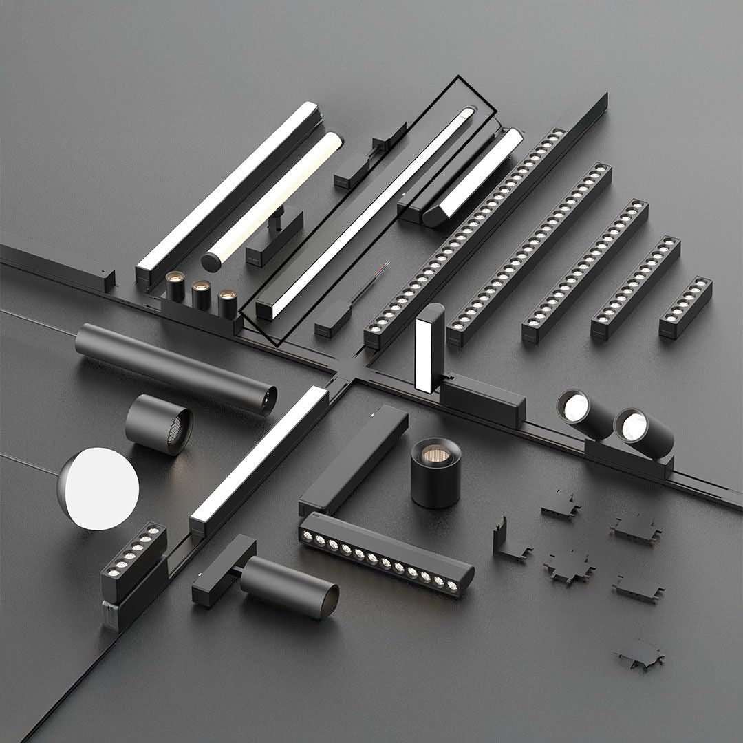 Track Linear Light For Ultra Thin Track Lighting  YND26-600F -  Smart Track Lighting - ebarza Furniture UAE | Shop Modern Furniture in Abu Dhabi & Dubai - مفروشات ايبازرا في الامارات | تسوق اثاث عصري وديكورات مميزة في دبي وابوظبي