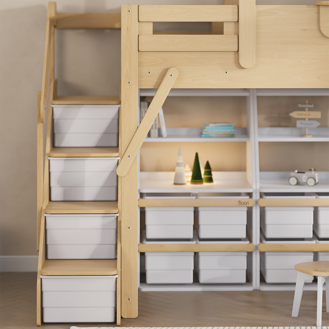 The King Tree House Double Kids Bed  (mattress size 203x107x18cm) BK-PSPMATC/20310718 - BK-THKSLB/TEBH - BA-KSBRF/BH - BA-KSBCK/BH - BK-NESSV24/TEBH - BKT-KSBTC/WG -  Kids Beds - ebarza Furniture UAE | Shop Modern Furniture in Abu Dhabi & Dubai - مفروشات ايبازرا في الامارات | تسوق اثاث عصري وديكورات مميزة في دبي وابوظبي