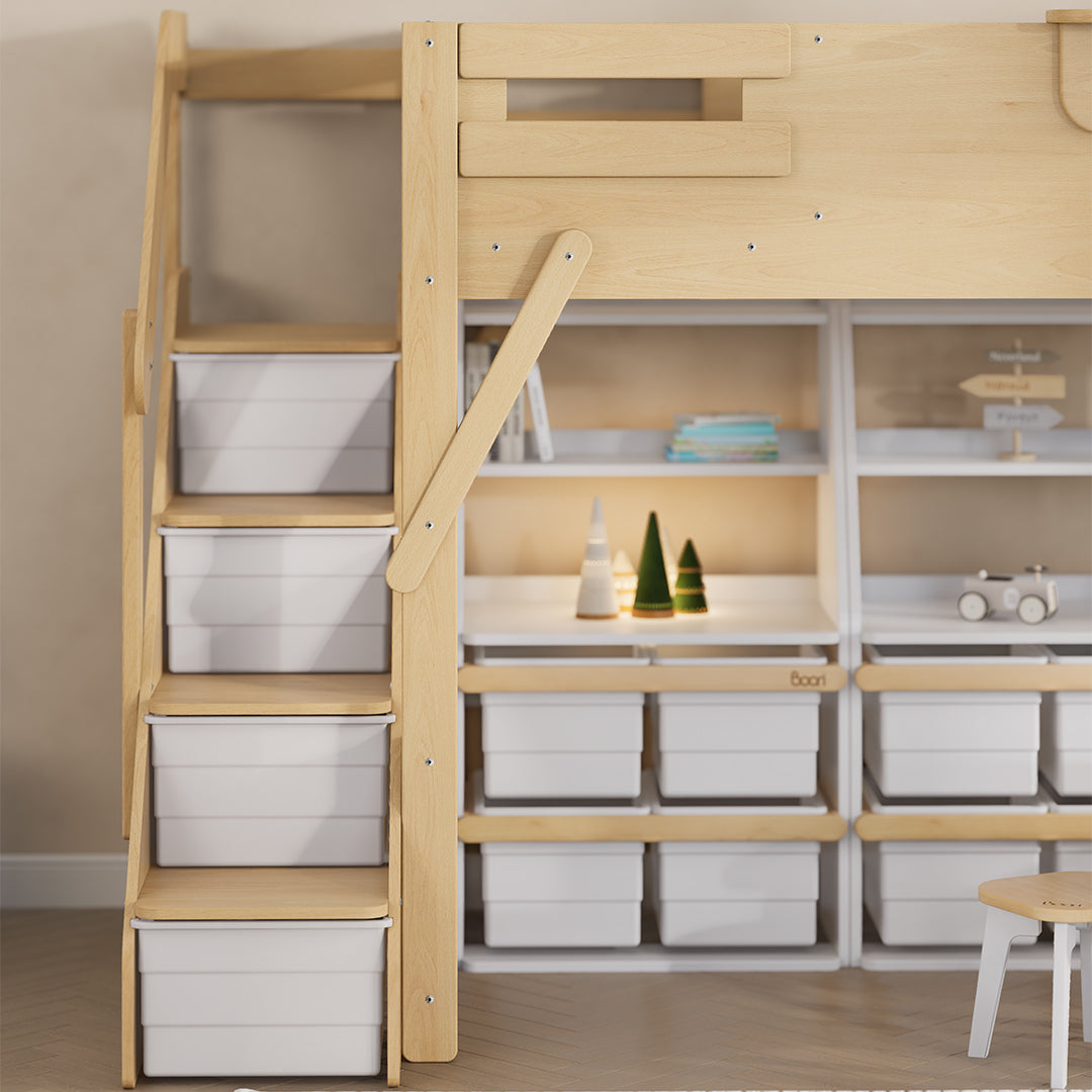 The King Tree House Double Kids Bed  (mattress size 203x107x18cm) BK-PSPMATC/20310718 - BK-THKSLB/TEBH - BA-KSBRF/BH - BA-KSBCK/BH - BK-NESSV24/TEBH - BKT-KSBTC/WG -  Kids Beds - ebarza Furniture UAE | Shop Modern Furniture in Abu Dhabi & Dubai - مفروشات ايبازرا في الامارات | تسوق اثاث عصري وديكورات مميزة في دبي وابوظبي