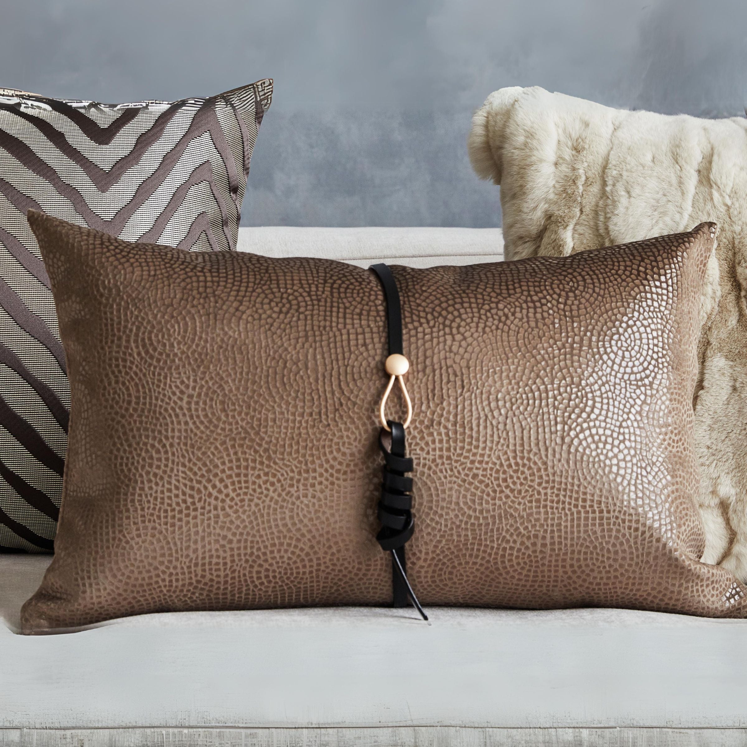 30*60 Dawson Decorative Sash Cushion - ECC103 -  Cushions | وسادة وشاح مزخرفة من داوسون - ebarza Furniture UAE | Shop Modern Furniture in Abu Dhabi & Dubai - مفروشات ايبازرا في الامارات | تسوق اثاث عصري وديكورات مميزة في دبي وابوظبي