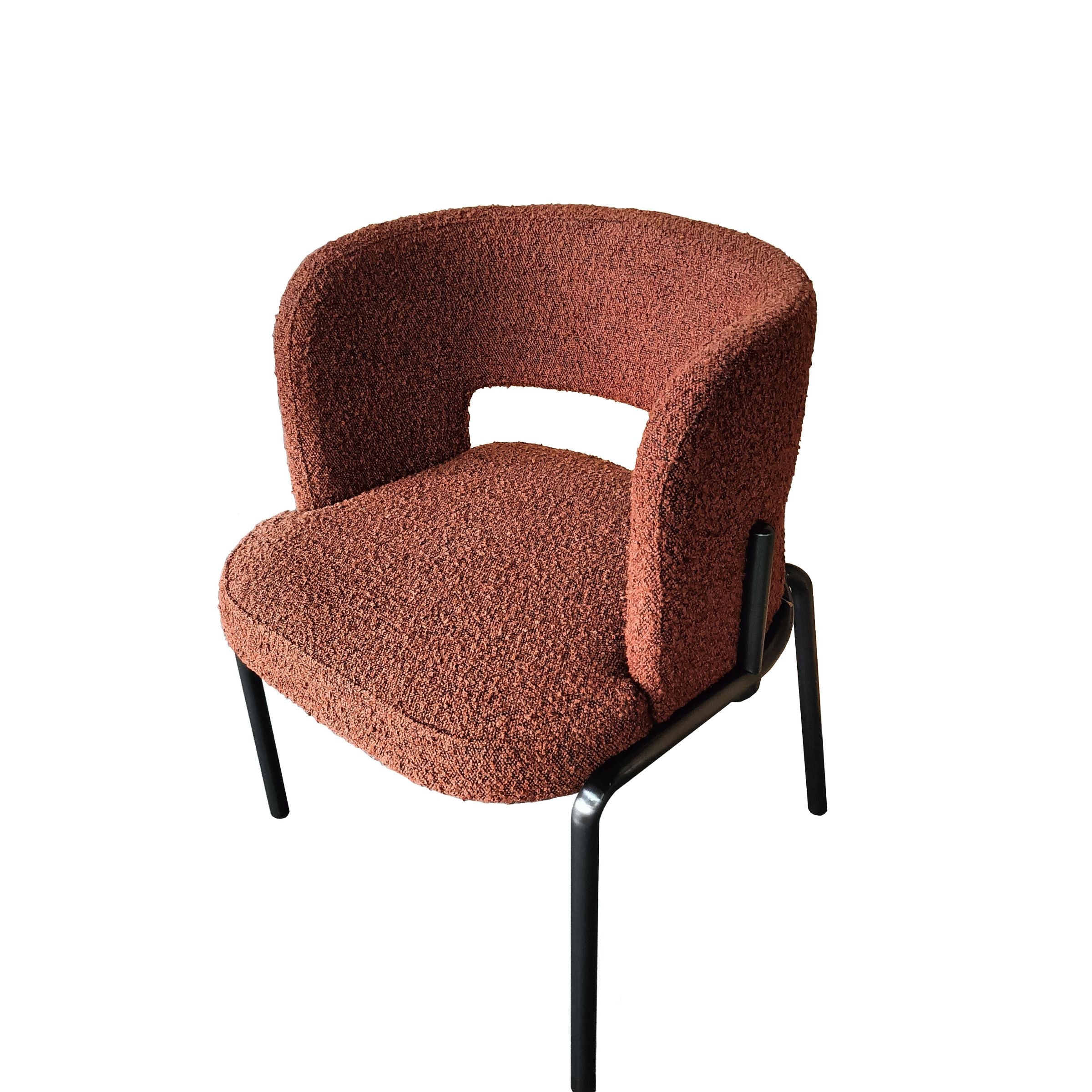 Dining Chair Steel Frame SS Gun Black Brush Leg DC022A -  Chairs | كرسي طعام بإطار فولاذي - ebarza Furniture UAE | Shop Modern Furniture in Abu Dhabi & Dubai - مفروشات ايبازرا في الامارات | تسوق اثاث عصري وديكورات مميزة في دبي وابوظبي