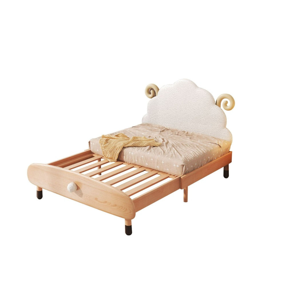 KIDS Extendable E-BED with Mattress - E2012F -  Kids Beds | سرير أطفال قابل للتمديد مع مرتبة - ebarza Furniture UAE | Shop Modern Furniture in Abu Dhabi & Dubai - مفروشات ايبازرا في الامارات | تسوق اثاث عصري وديكورات مميزة في دبي وابوظبي