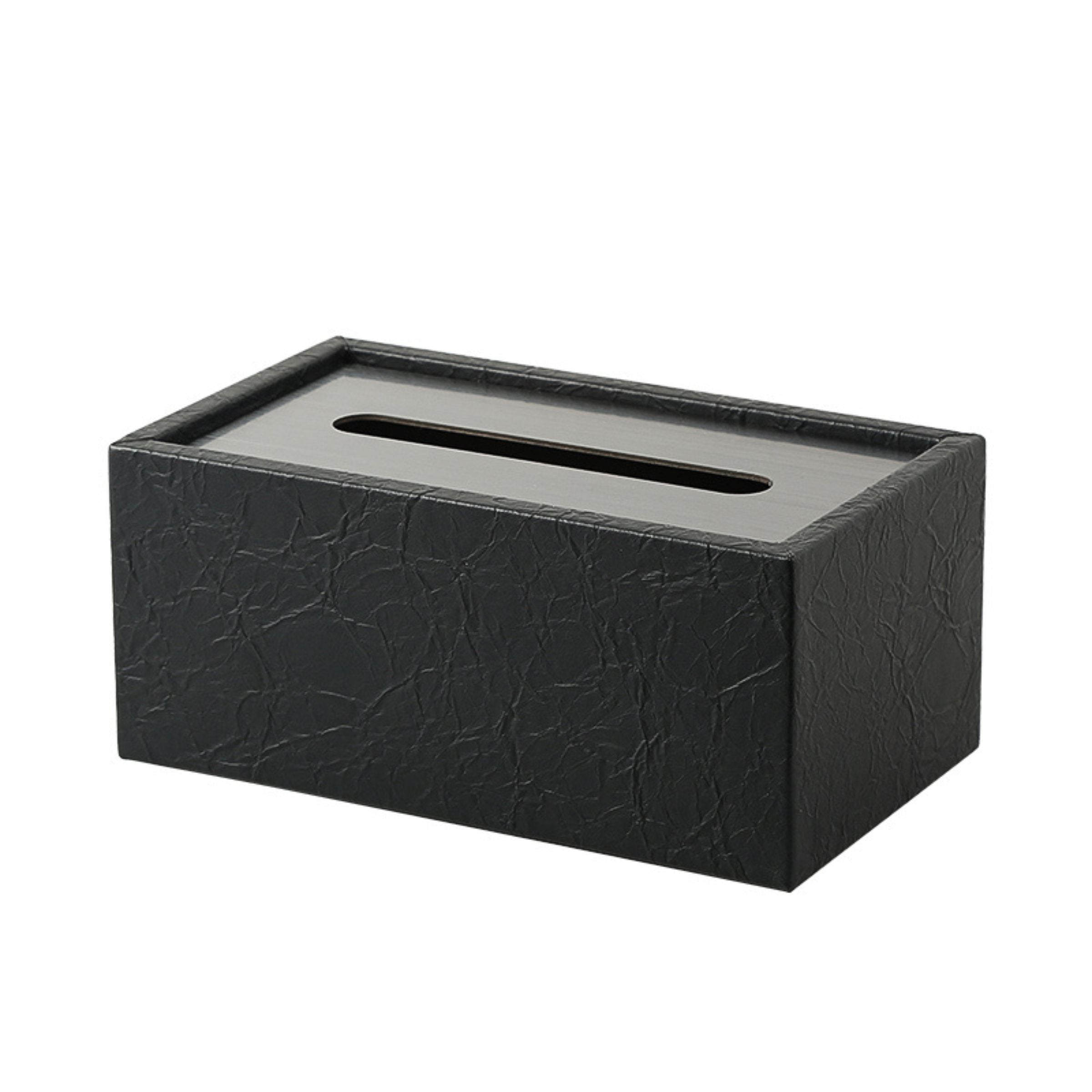 Tissue Box With Black Lid- Black FB-PG2209A -  Home Decor Figurines | علبة مناديل بغطاء اسود - اسود - ebarza Furniture UAE | Shop Modern Furniture in Abu Dhabi & Dubai - مفروشات ايبازرا في الامارات | تسوق اثاث عصري وديكورات مميزة في دبي وابوظبي