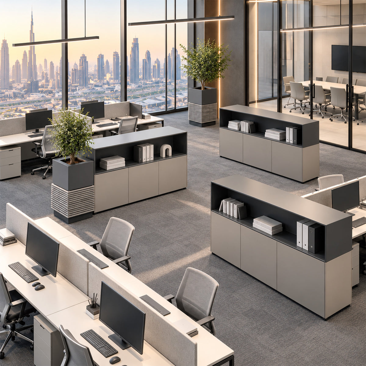 BEACON WZDDG VIPO-713 office cabinet with multiple drawers and storage compartments, ideal for organizing office supplies.