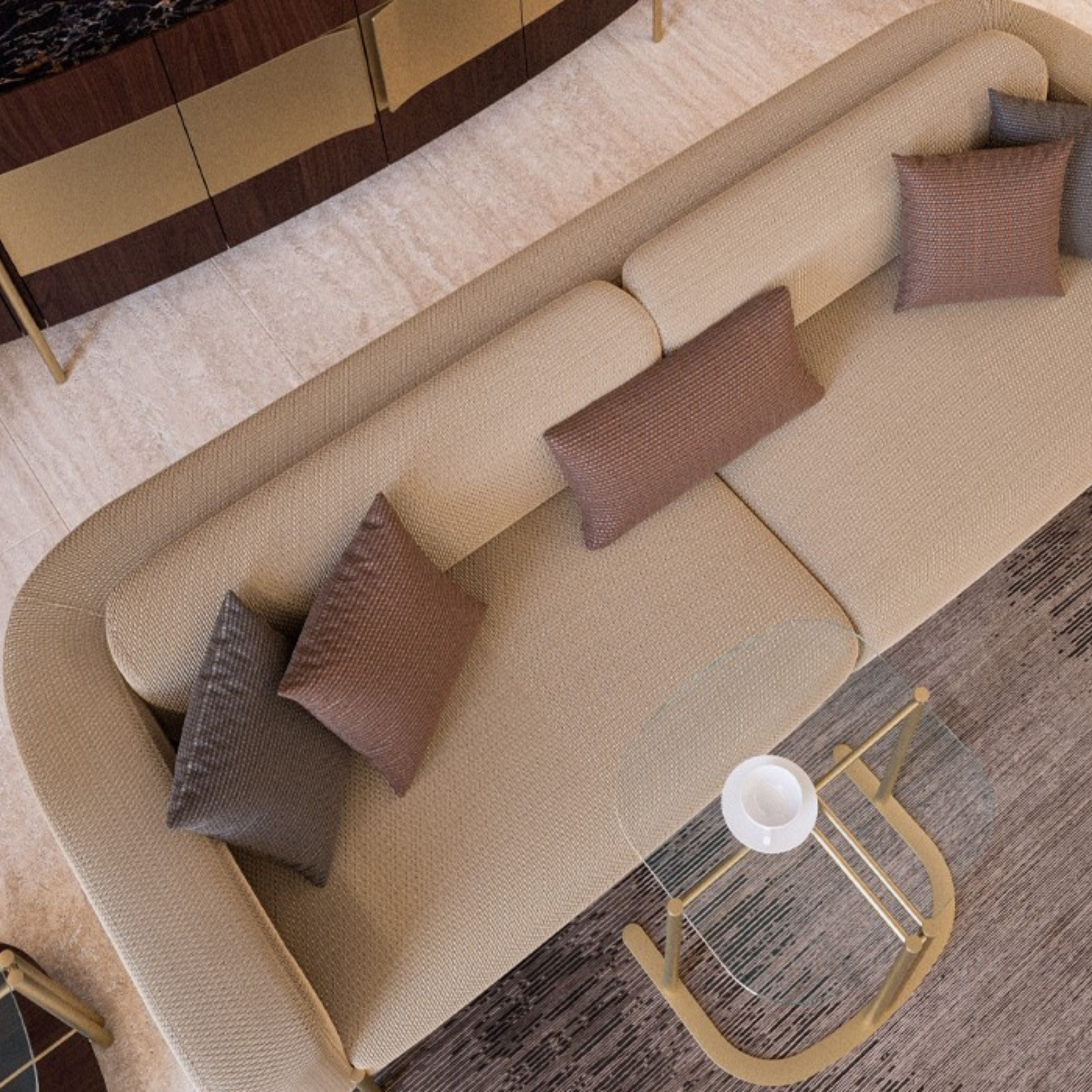 Vega 4 Seater Sofa 300cm KOLVEGD01 -  Sofas | صوفا فيجا 4 مقاعد 300سم - ebarza Furniture UAE | Shop Modern Furniture in Abu Dhabi & Dubai - مفروشات ايبازرا في الامارات | تسوق اثاث عصري وديكورات مميزة في دبي وابوظبي