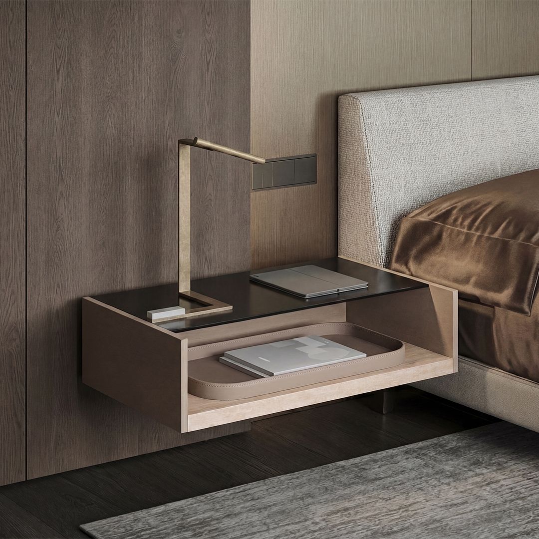 Vellum Suspended / Hanged TV Unit - Dresser -  A style - TV-888 -  Storage/TV Unites - ebarza Furniture UAE | Shop Modern Furniture in Abu Dhabi & Dubai - مفروشات ايبازرا في الامارات | تسوق اثاث عصري وديكورات مميزة في دبي وابوظبي