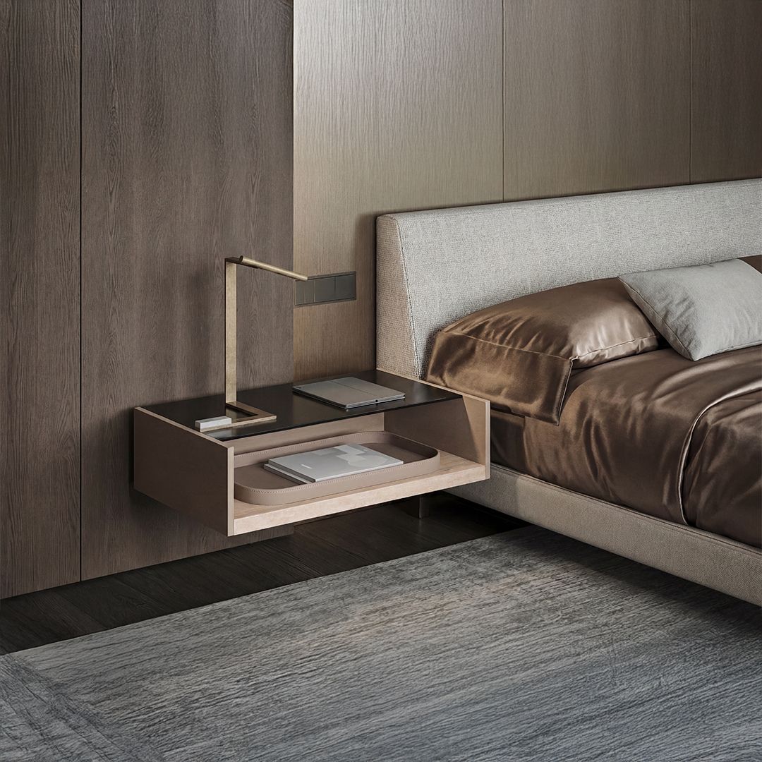 Vellum Suspended / Hanged TV Unit - Dresser -  A style - TV-888 -  Storage/TV Unites - ebarza Furniture UAE | Shop Modern Furniture in Abu Dhabi & Dubai - مفروشات ايبازرا في الامارات | تسوق اثاث عصري وديكورات مميزة في دبي وابوظبي