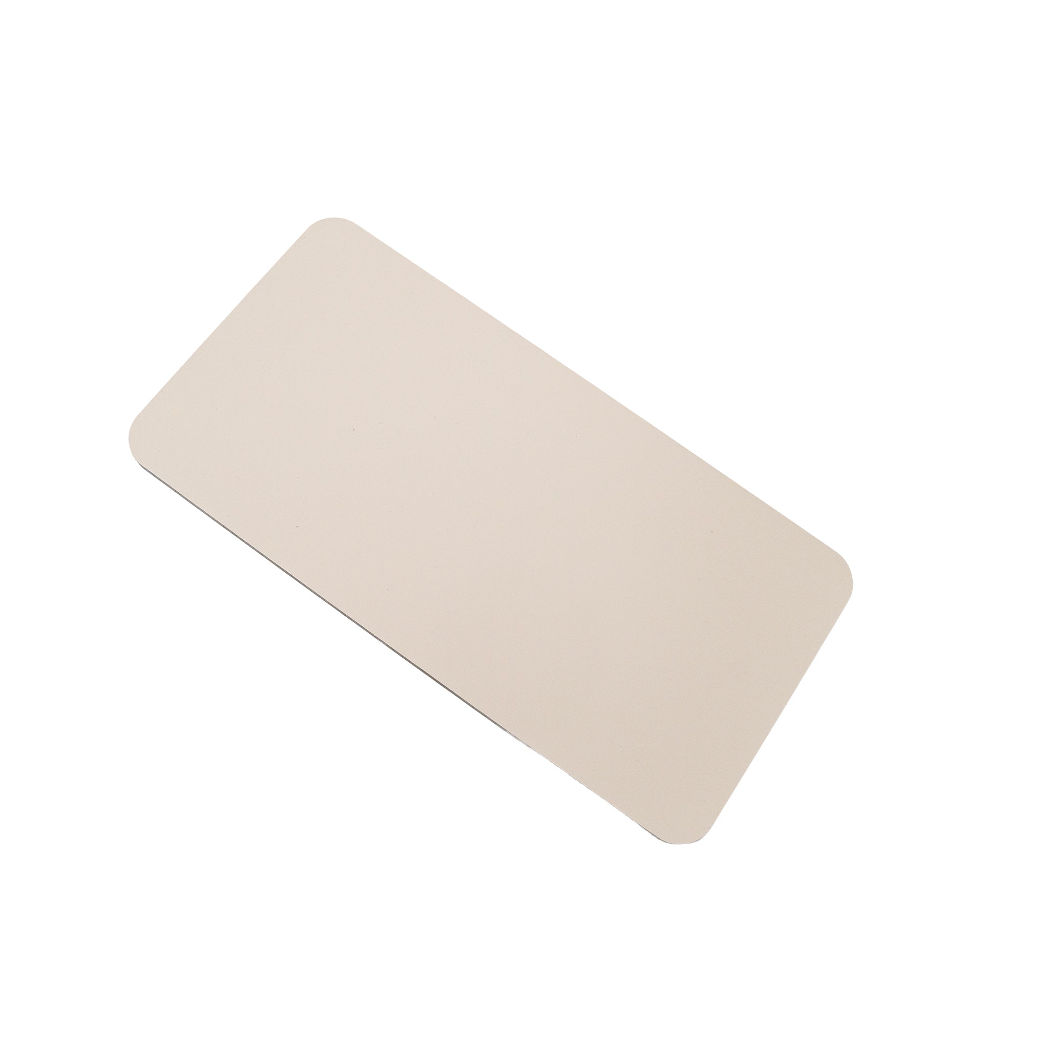 Light beige WPC wall panel with BB stitching and film folding, 122x320cm, decorative wall panel by BEACON.