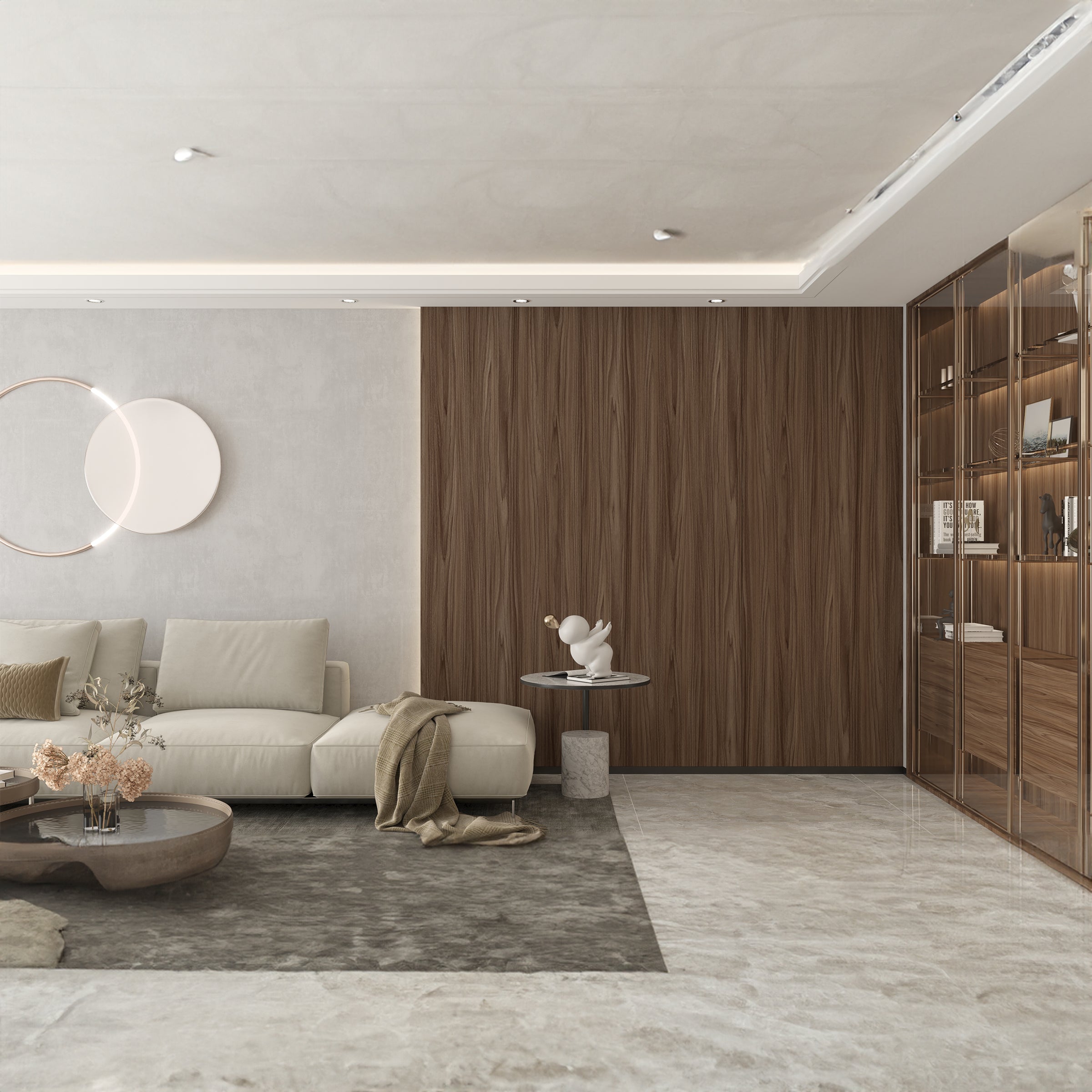Synchronized MDF (122x280x1.8cm, E2, 700kg/m3, Protective Film) WQ9E2880Z-3 -  Wall Panels | لوح Mdf مطفي (122 × 280 × 1.8 سم، E2,700 كجم/م3، فيلم واقي) - ebarza Furniture UAE | Shop Modern Furniture in Abu Dhabi & Dubai - مفروشات ايبازرا في الامارات | تسوق اثاث عصري وديكورات مميزة في دبي وابوظبي