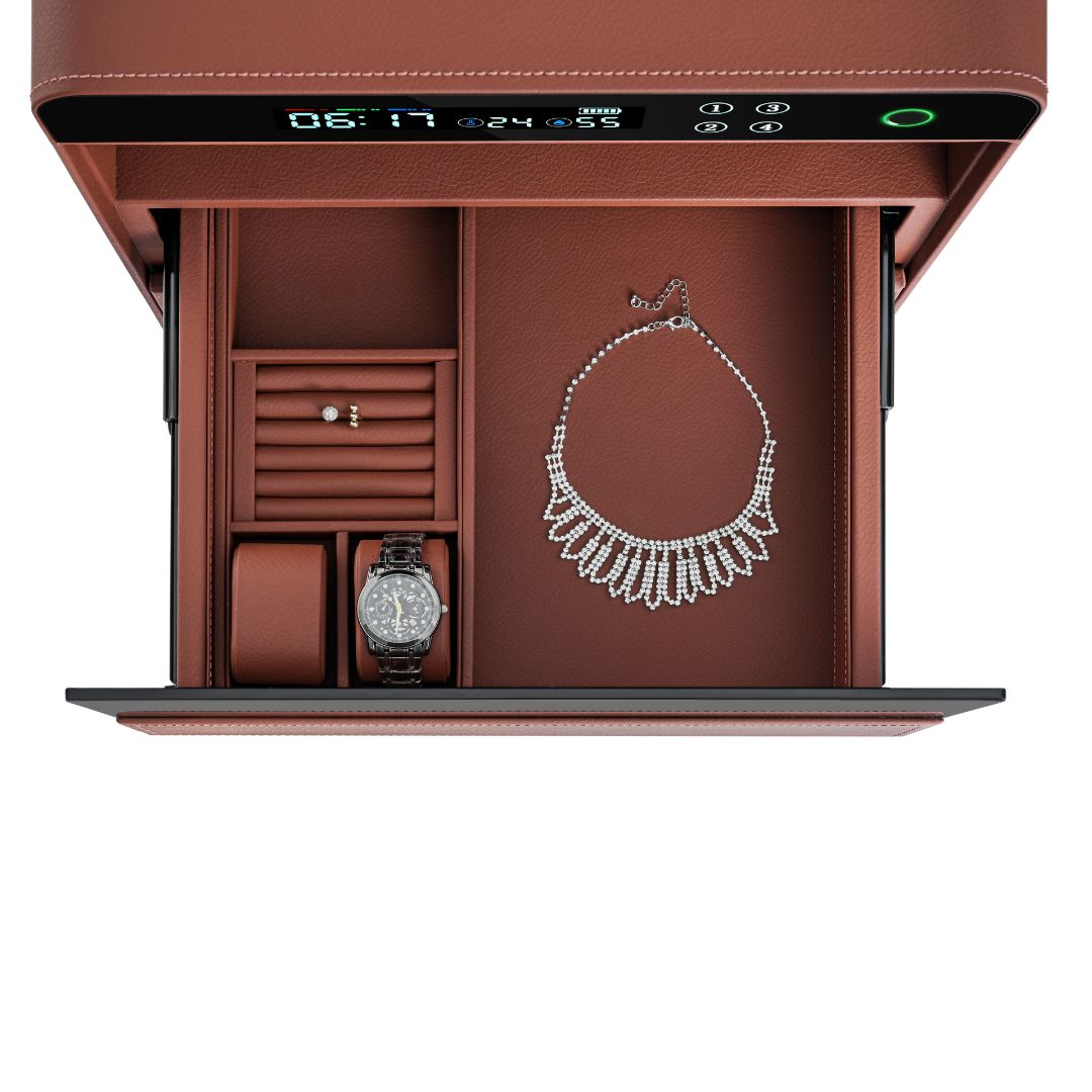 Watch Winder 3 Watchs CH9-ST053-T3-400 -  Safe Box - ebarza Furniture UAE | Shop Modern Furniture in Abu Dhabi & Dubai - مفروشات ايبازرا في الامارات | تسوق اثاث عصري وديكورات مميزة في دبي وابوظبي