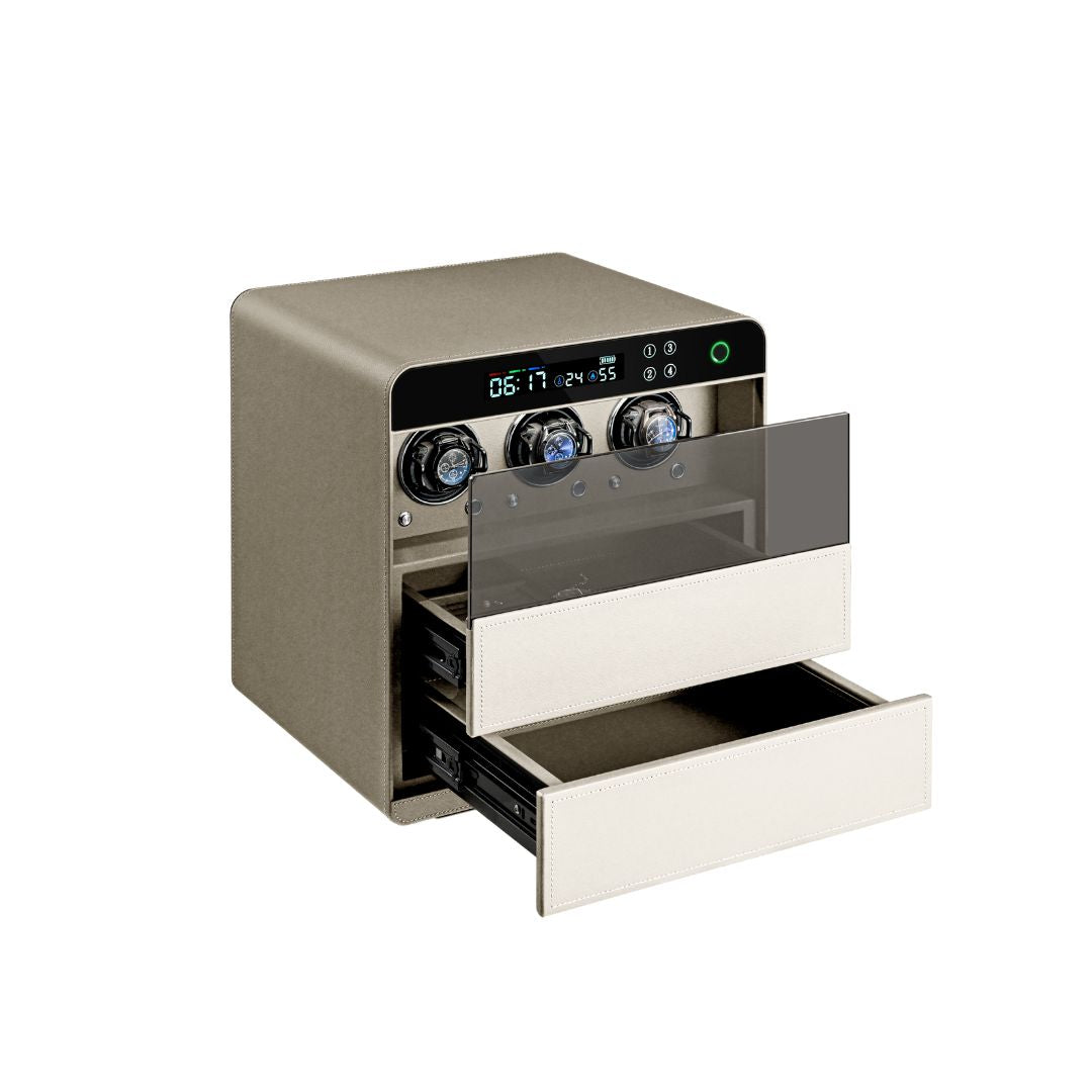 Watch Winder 3 Watchs CH9-ST053-T3-400 -  Safe Box - ebarza Furniture UAE | Shop Modern Furniture in Abu Dhabi & Dubai - مفروشات ايبازرا في الامارات | تسوق اثاث عصري وديكورات مميزة في دبي وابوظبي