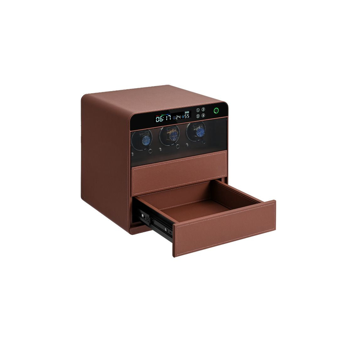Watch Winder 3 Watchs CH9-ST053-T3-400 -  Safe Box - ebarza Furniture UAE | Shop Modern Furniture in Abu Dhabi & Dubai - مفروشات ايبازرا في الامارات | تسوق اثاث عصري وديكورات مميزة في دبي وابوظبي