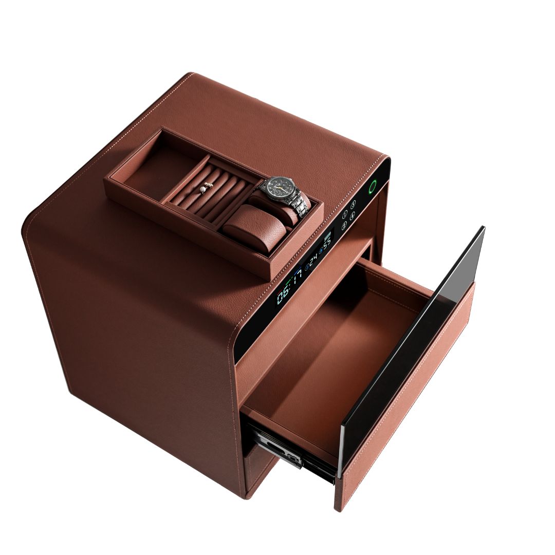 Watch Winder 3 Watchs CH9-ST053-T3-400 -  Safe Box - ebarza Furniture UAE | Shop Modern Furniture in Abu Dhabi & Dubai - مفروشات ايبازرا في الامارات | تسوق اثاث عصري وديكورات مميزة في دبي وابوظبي