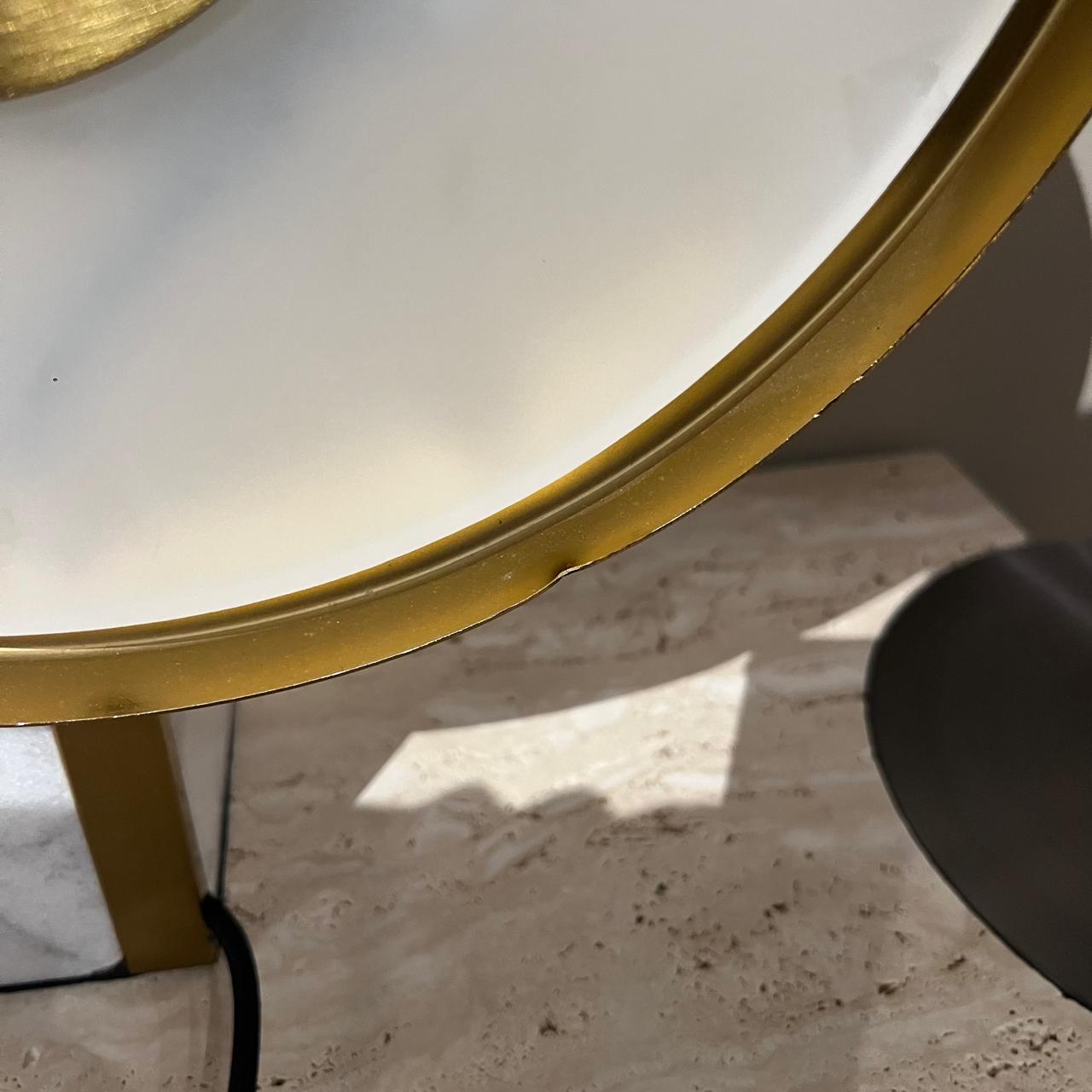 Marble table lamp by Beacon, Aalborg design, showcasing a sleek, modern style with a marble base and elegant lighting.