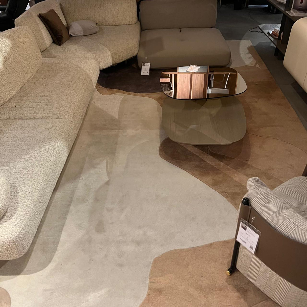 Display Item - 450X300 Cm Driftwood Melody WOOL BEIGE AND DARK BEIGE Rug JH-22739 Nakheel
