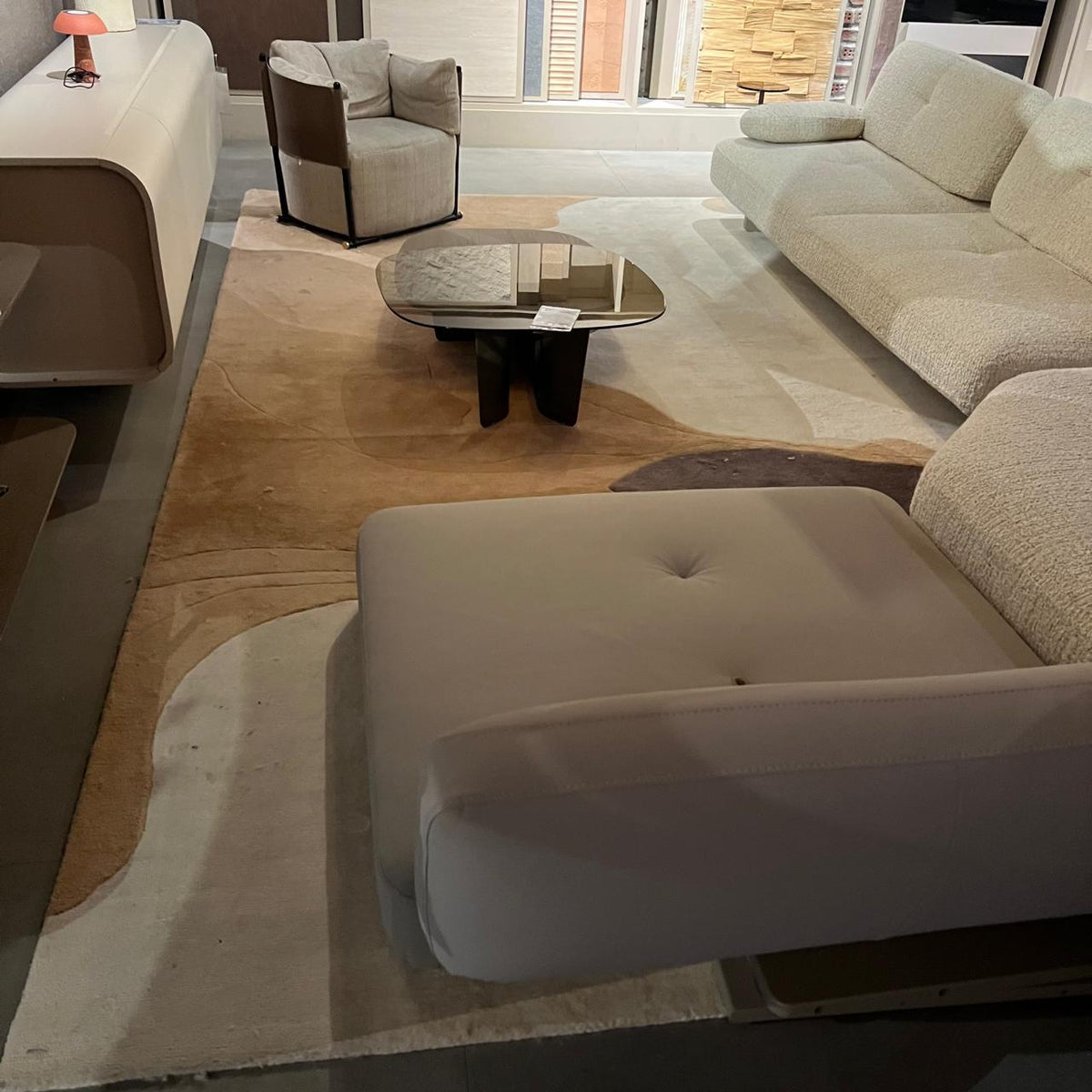 Display Item - 450X300 Cm Driftwood Melody WOOL BEIGE AND DARK BEIGE Rug JH-22739 Nakheel