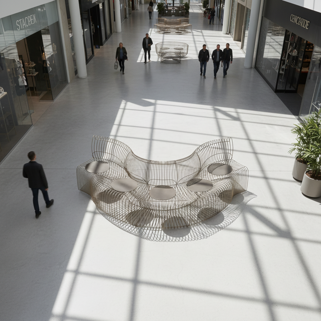 Wire Light Brown With Cushion Chair MC-252B-Light Brown -  Chairs - ebarza Furniture UAE | Shop Modern Furniture in Abu Dhabi & Dubai - مفروشات ايبازرا في الامارات | تسوق اثاث عصري وديكورات مميزة في دبي وابوظبي