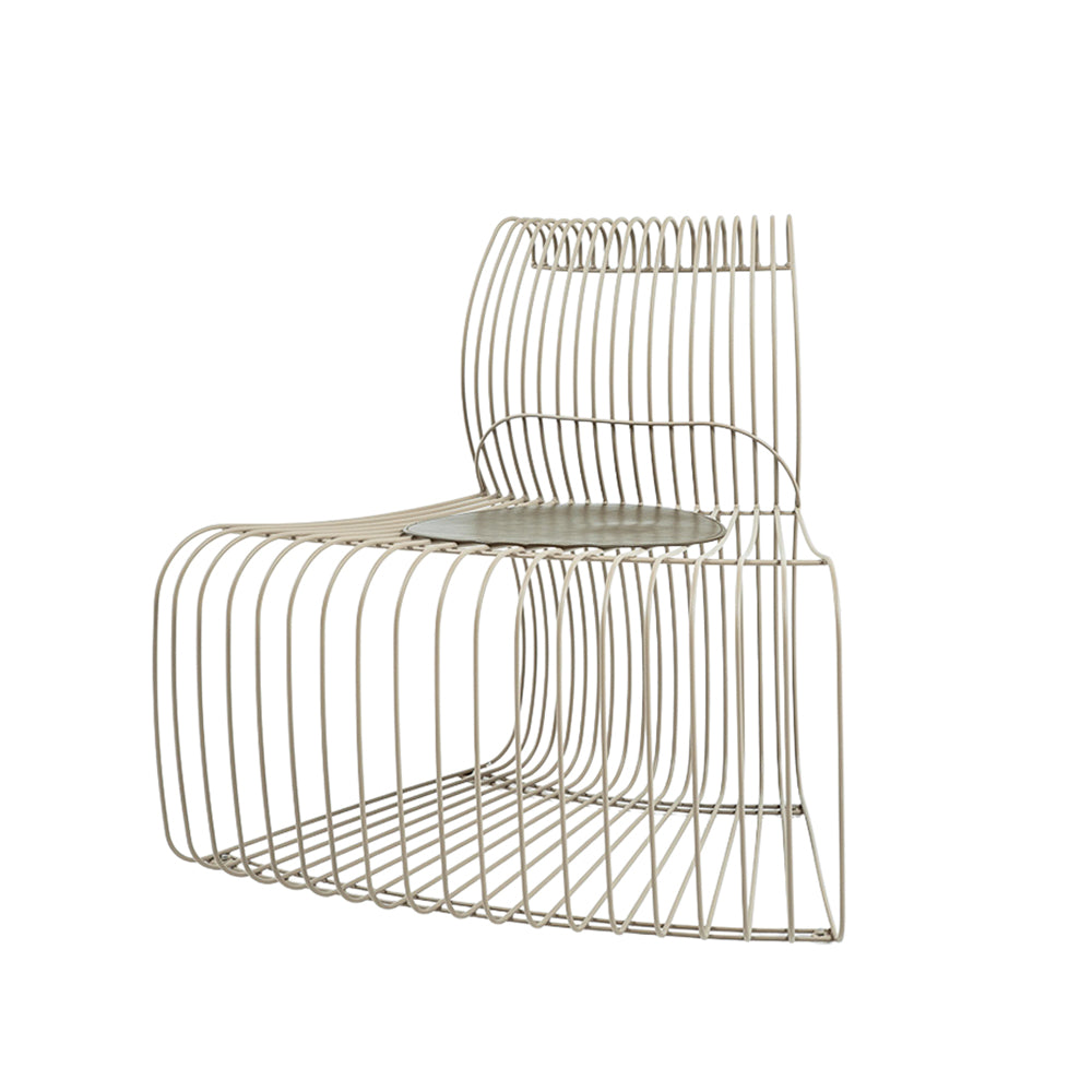 Wire Light Brown With Cushion Chair MC-252B-Light Brown -  Chairs - ebarza Furniture UAE | Shop Modern Furniture in Abu Dhabi & Dubai - مفروشات ايبازرا في الامارات | تسوق اثاث عصري وديكورات مميزة في دبي وابوظبي