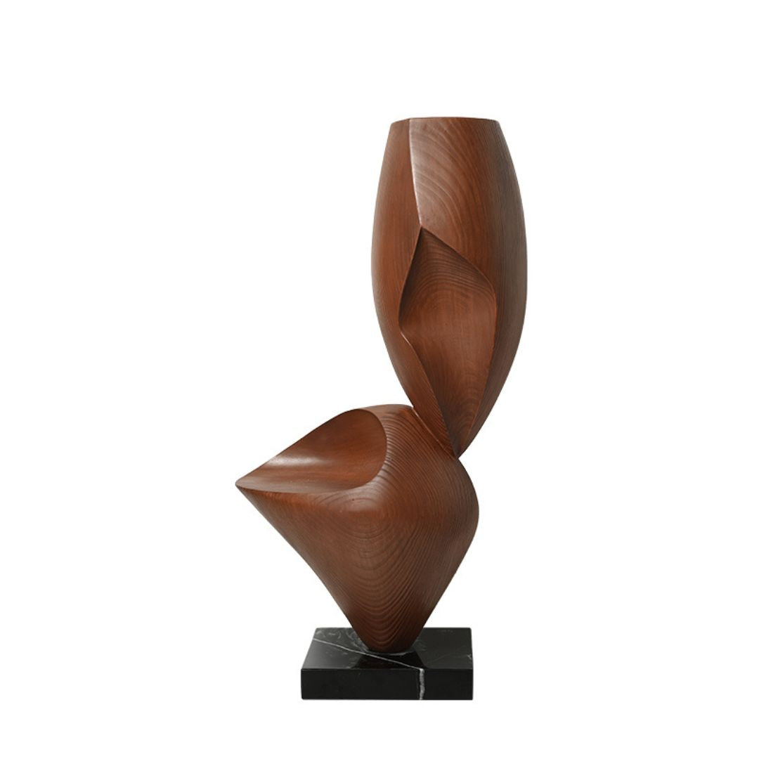 Wood grain shadow sculpture from BEACON home decor figurines collection, featuring a simple, natural wood finish.