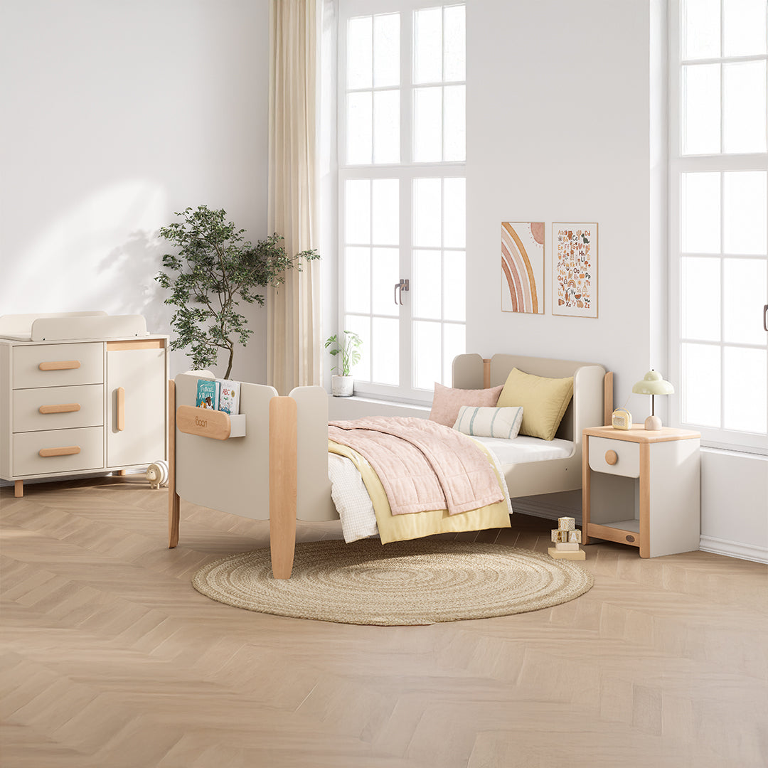 Yarra Guarded Kids Single Bed (mattress size 188x90x14CM) BK-YAGSB/TEBH