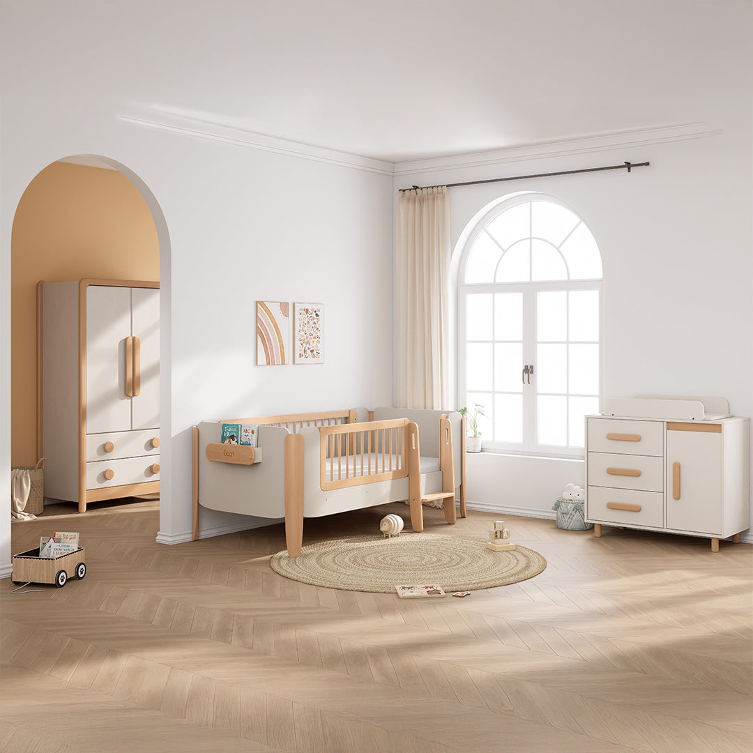 Yarra Guarded Kids Single Bed (mattress size 188x90x14CM) BK-YAGSB/TEBH