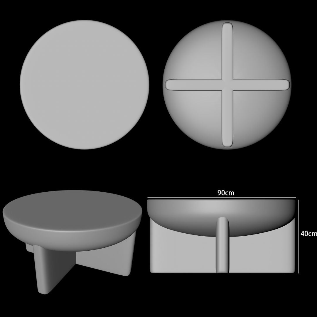 Aurelia Coffee Table -ZS240100 -  Side Tables - ebarza Furniture UAE | Shop Modern Furniture in Abu Dhabi & Dubai - مفروشات ايبازرا في الامارات | تسوق اثاث عصري وديكورات مميزة في دبي وابوظبي