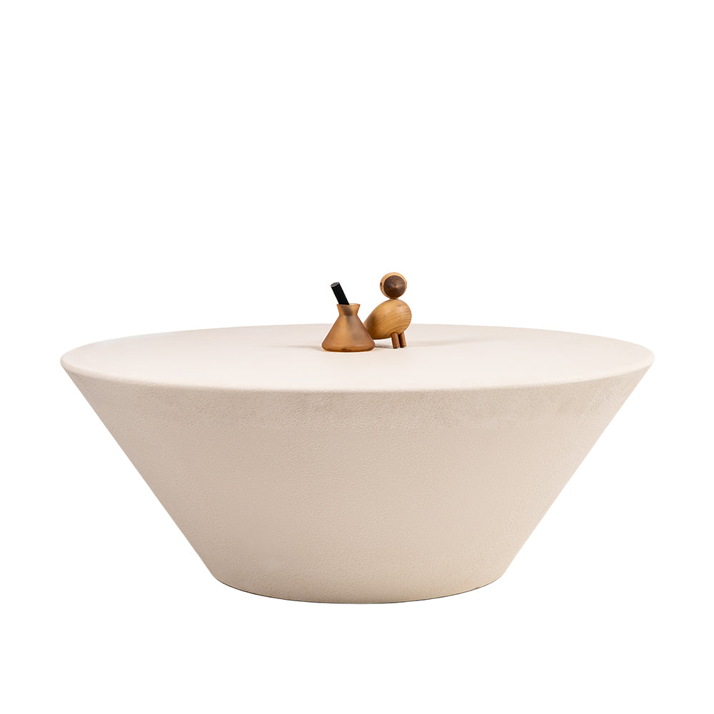 Zhuozi Textured Beige Coffee Table - 21-1171 table -  Coffee Tables - ebarza Furniture UAE | Shop Modern Furniture in Abu Dhabi & Dubai - مفروشات ايبازرا في الامارات | تسوق اثاث عصري وديكورات مميزة في دبي وابوظبي