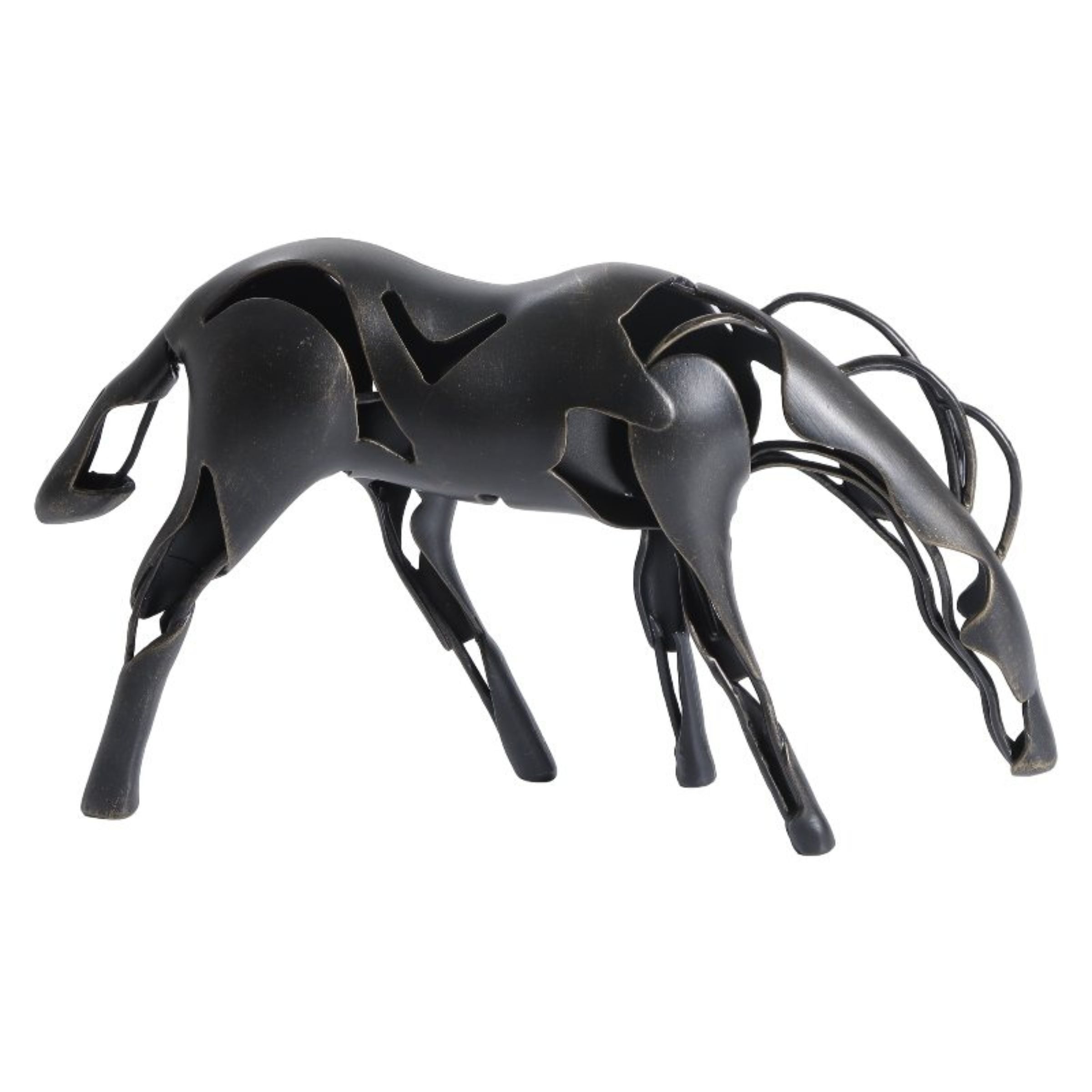 Abstract horse statue from Beacon home decor figurines, showcasing a sleek, modern design in a neutral-toned sculpture.
