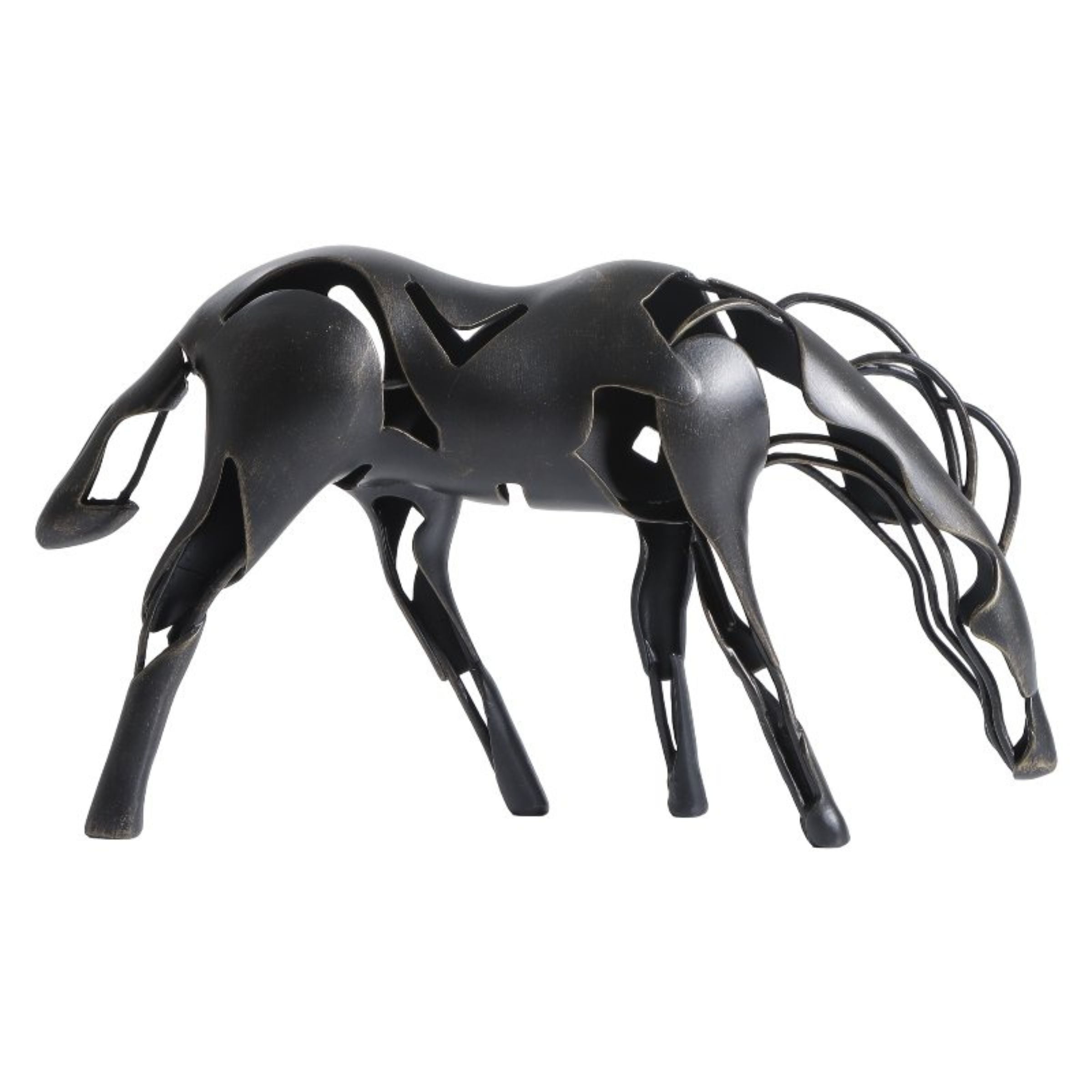 Abstract horse statue from Beacon home decor figurines, showcasing a modern, artistic horse sculpture for stylish interior decor.