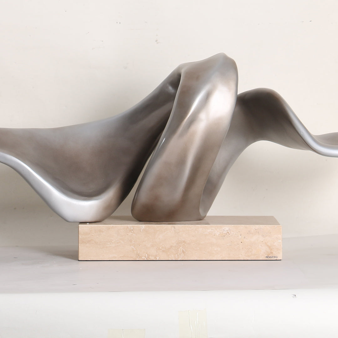 Abstract BEACON KA3114A sculpture, modern home decor figurine with sleek, artistic design for stylish interior accents.