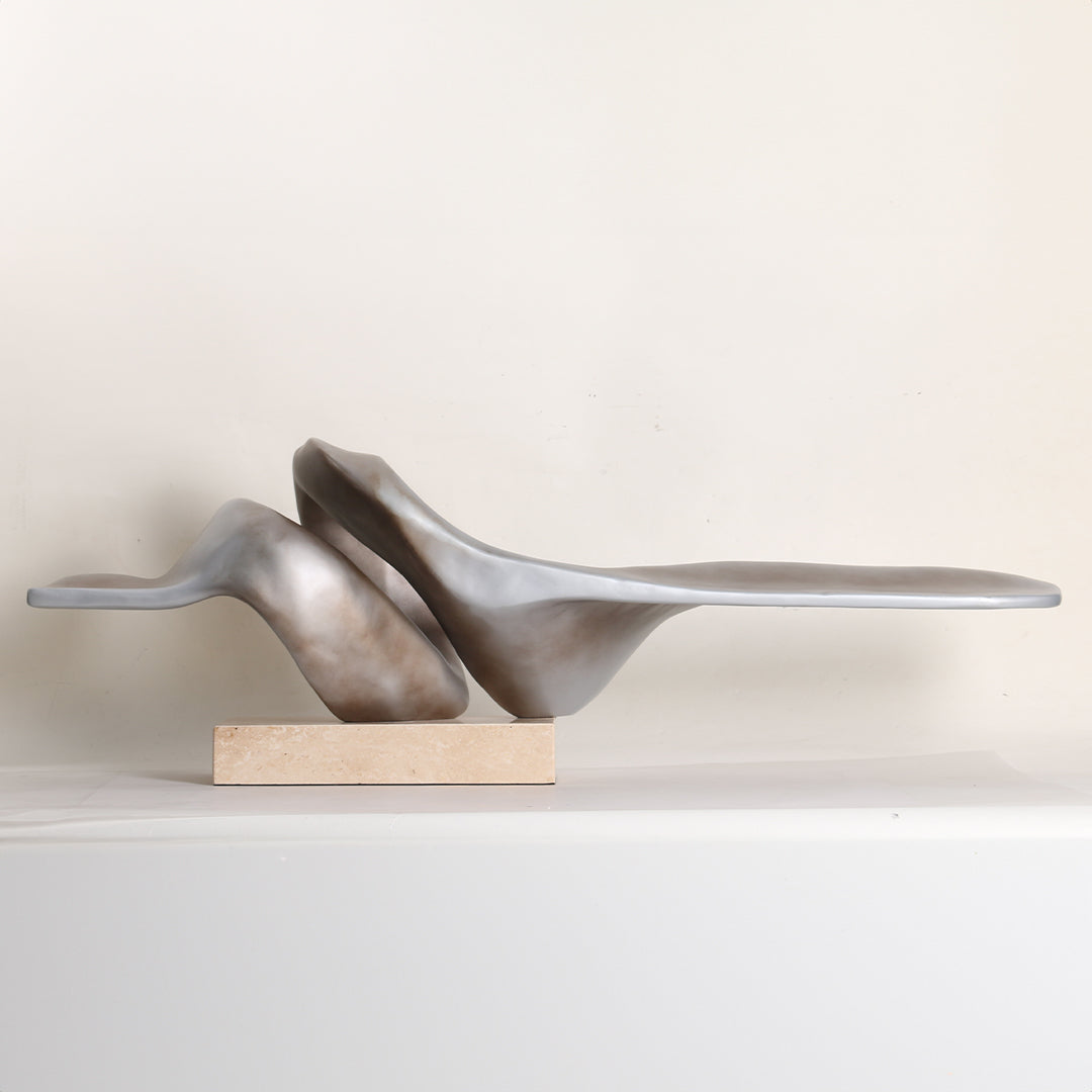Abstract sculpture KA3114A by BEACON home decor figurine, modern art piece with sleek, flowing design for stylish interior decor.