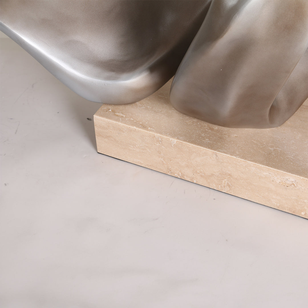 Abstract BEACON home decor figurine sculpture with modern, flowing design for stylish interior decoration.