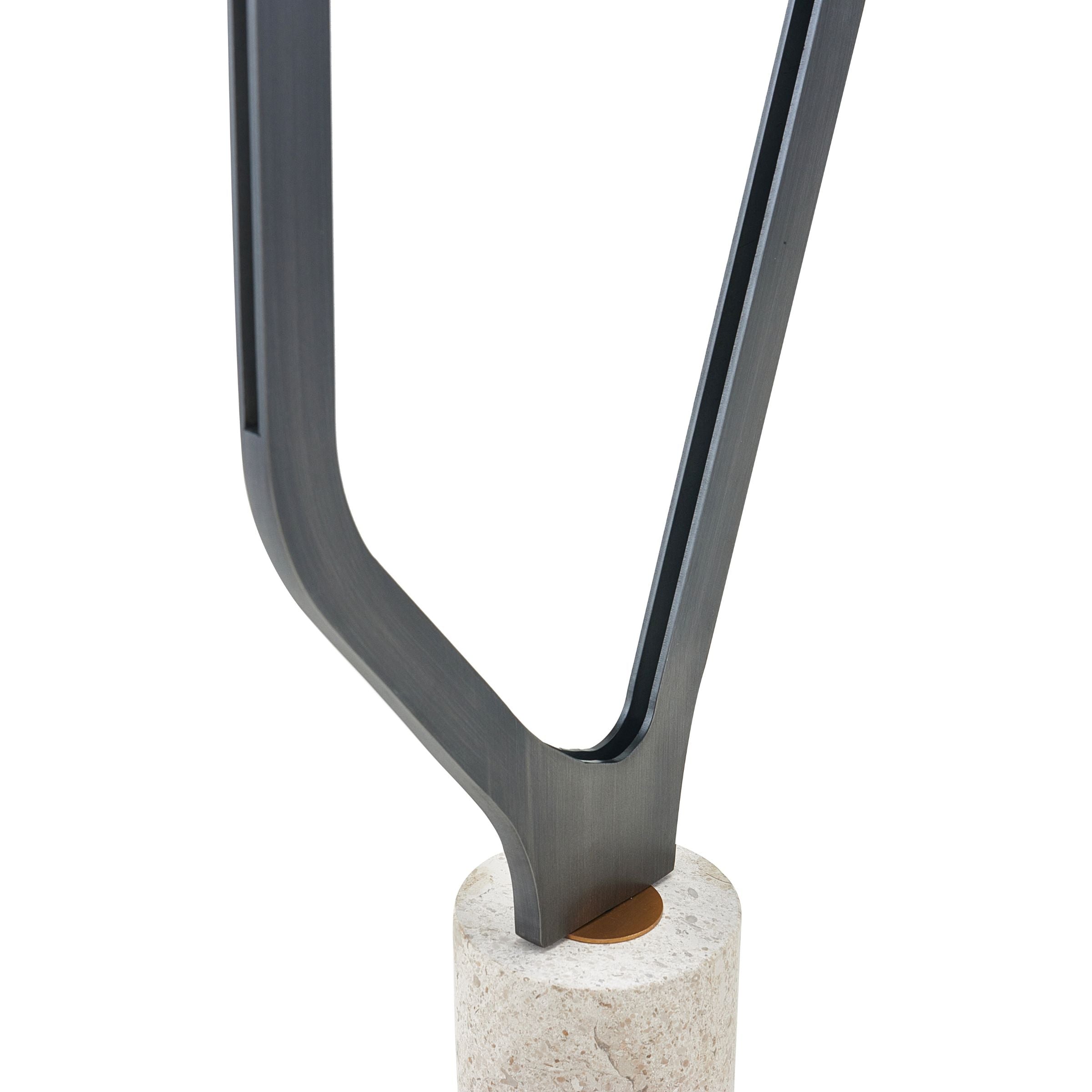 Large abstract sculpture home decor figurine by Beacon, featuring modern, flowing design in neutral tones.