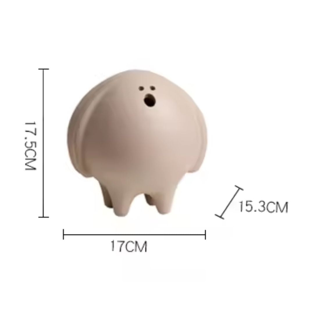 Adorable puppy figurine from BEACON home decor collection, detailed ceramic dog sculpture for decorative display.