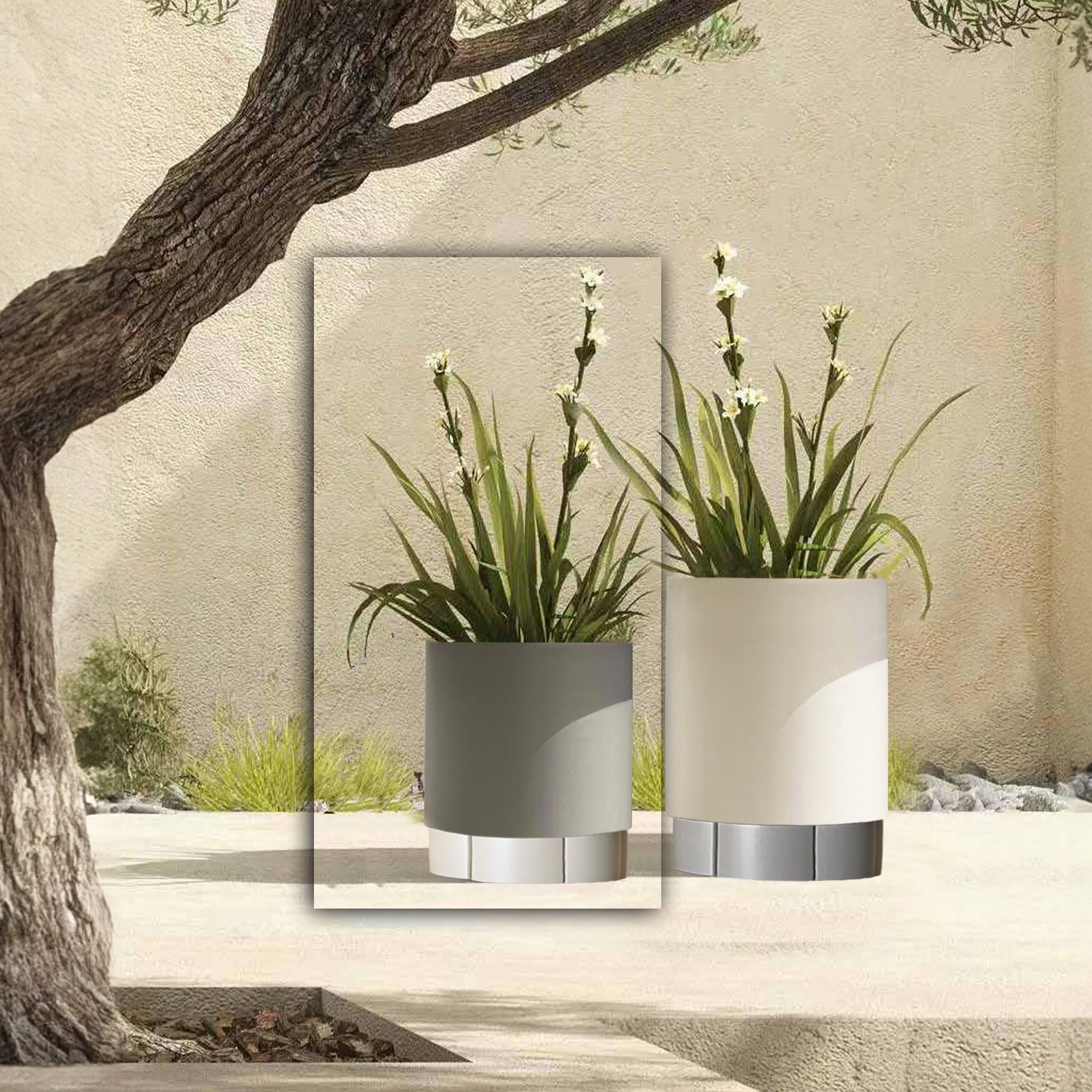 Alu Indoor/Outdoor Planter Box 39.5cm - KH8602A51ALU-SlverTop -  Planter Boxes - ebarza Furniture UAE | Shop Modern Furniture in Abu Dhabi & Dubai - مفروشات ايبازرا في الامارات | تسوق اثاث عصري وديكورات مميزة في دبي وابوظبي