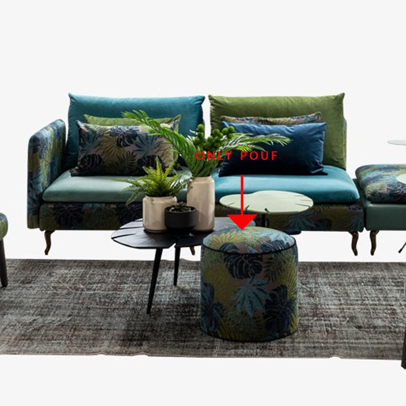 Amazon Coloruim  Pouf  Chelseapouf-Amazon -  Poufs | أمازون كولوريوم بوف - ebarza Furniture UAE | Shop Modern Furniture in Abu Dhabi & Dubai - مفروشات ايبازرا في الامارات | تسوق اثاث عصري وديكورات مميزة في دبي وابوظبي